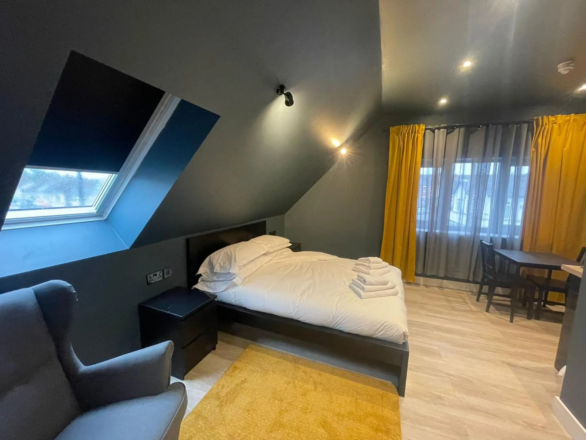 Bed in Sky City Apartments