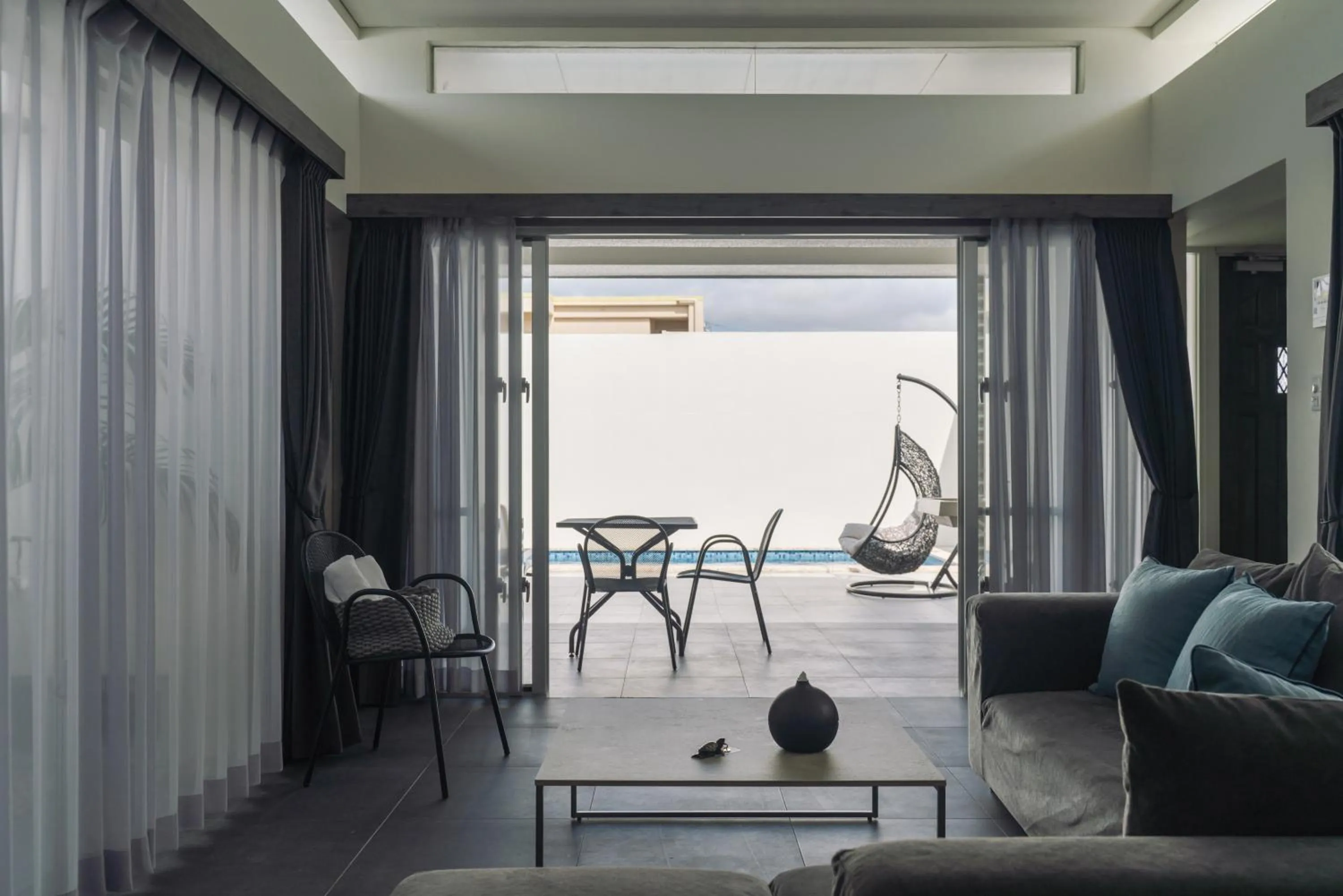 Living room in Villa Conte