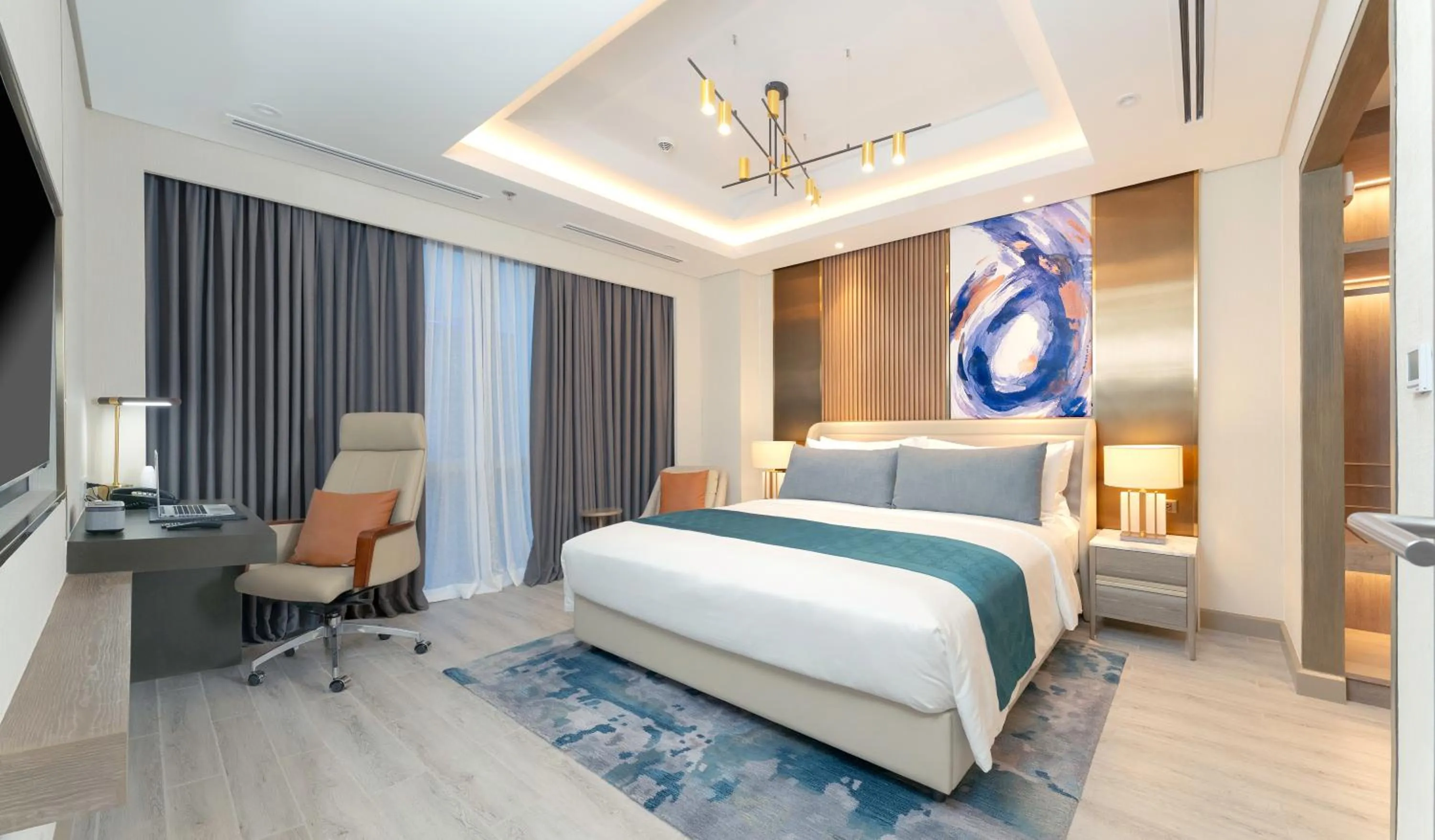Bedroom, Bed in Savoy Hotel Mactan Cebu near Newtown Beach