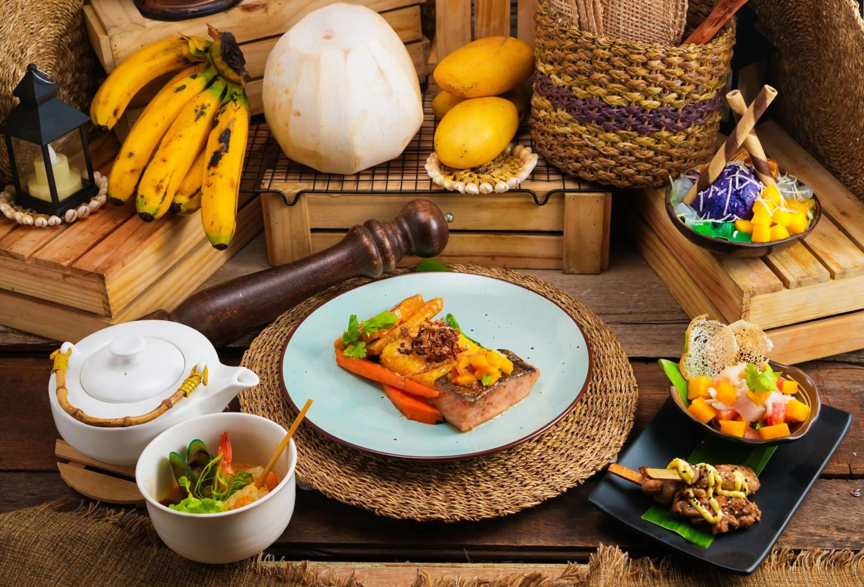 Food in Savoy Hotel Mactan Cebu near Newtown Beach