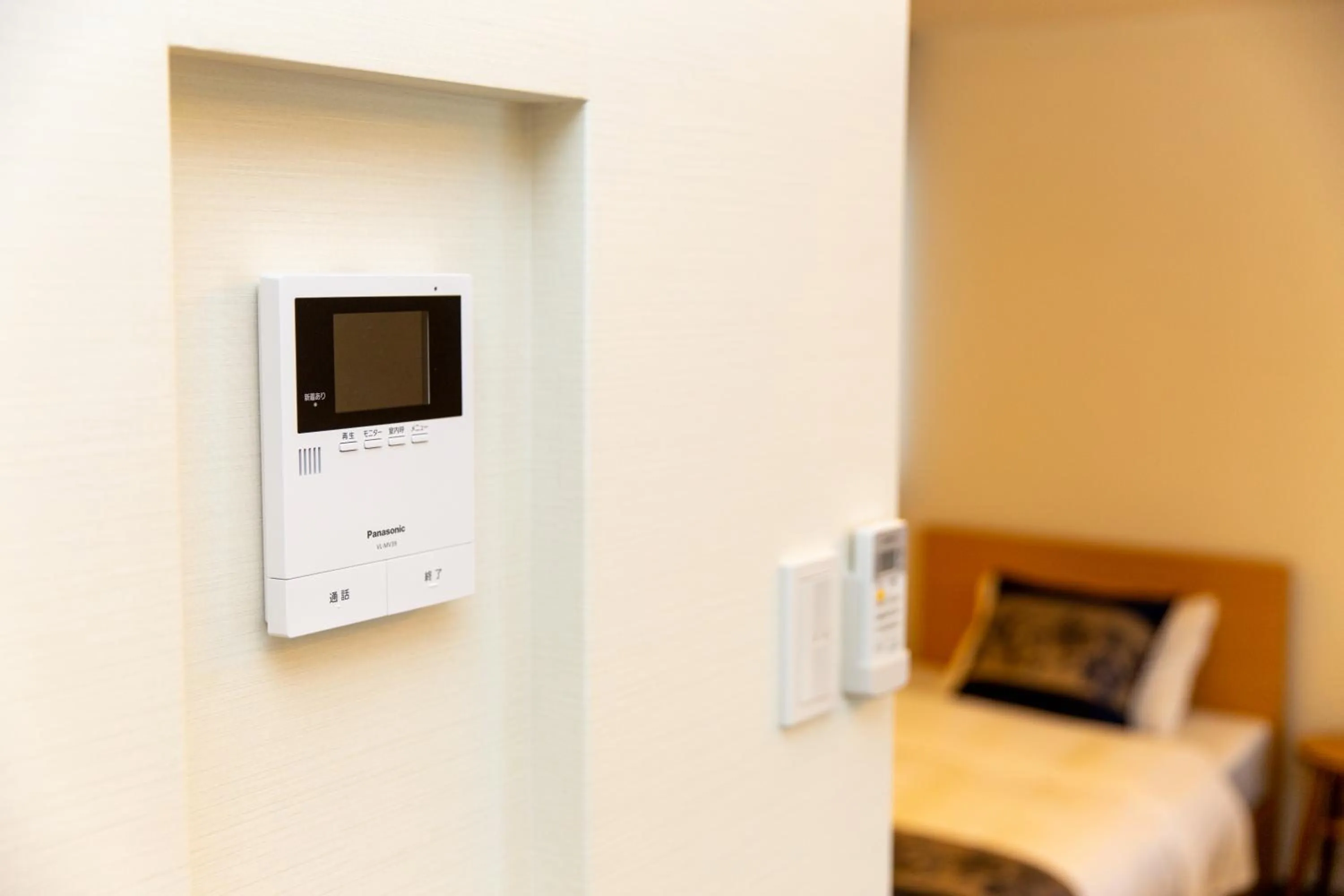 Photo of the whole room, Bed in GRAND BASE Hiroshima Ekimae