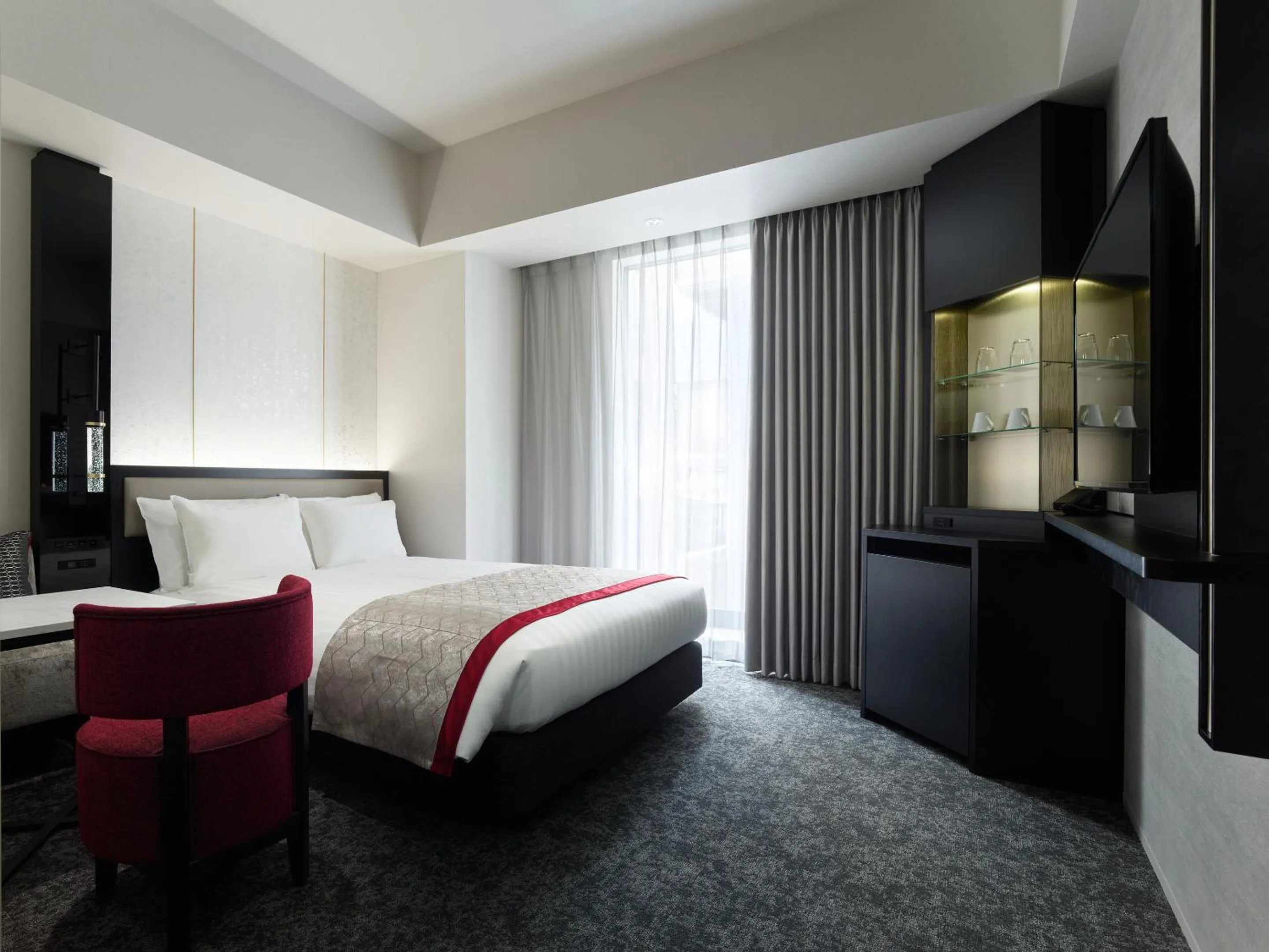 Photo of the whole room, Bed in Mitsui Garden Hotel Fukuoka Nakasu