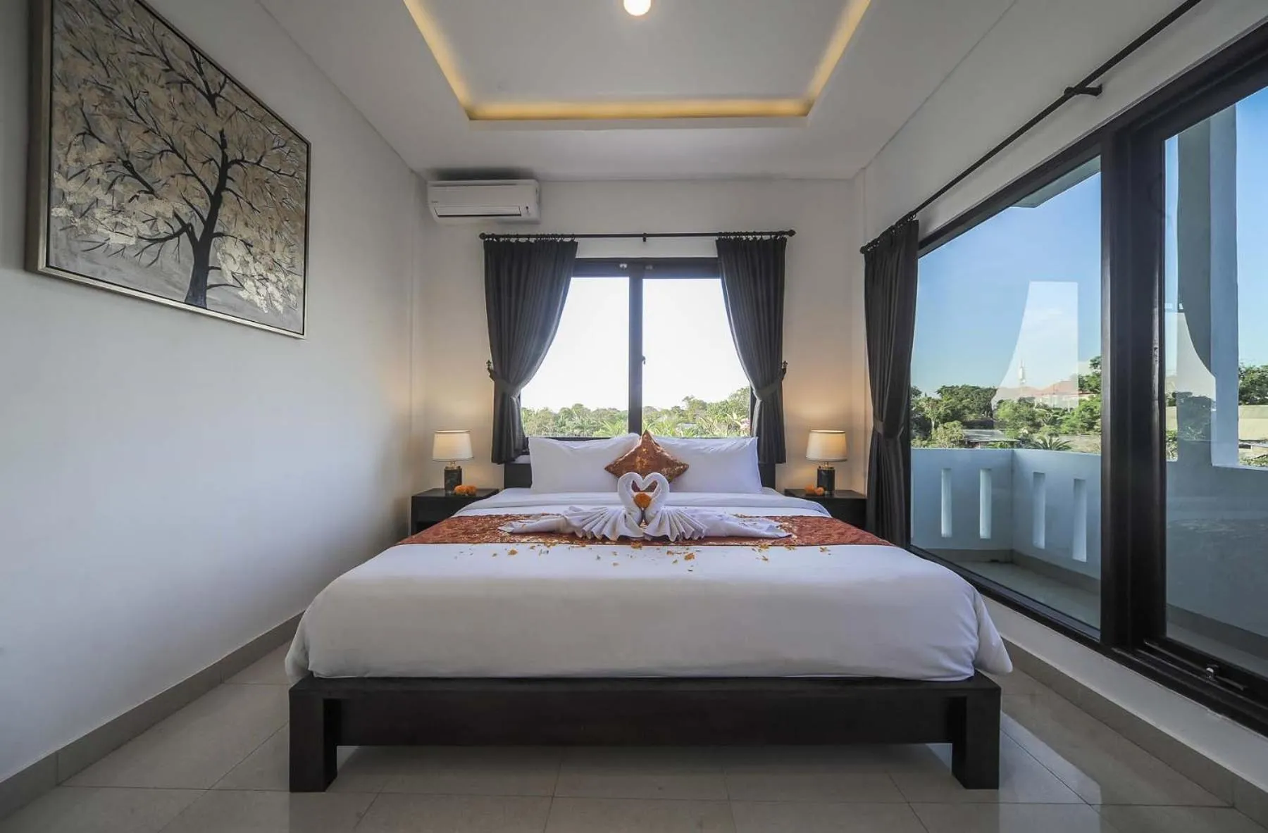 Bedroom, Bed in Villa Rindik Sanur