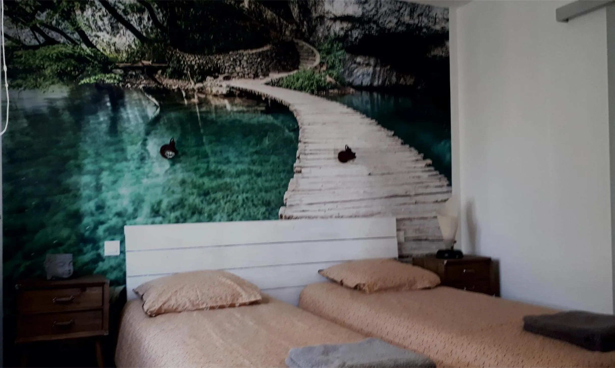 Bed in Chambre La Caunette