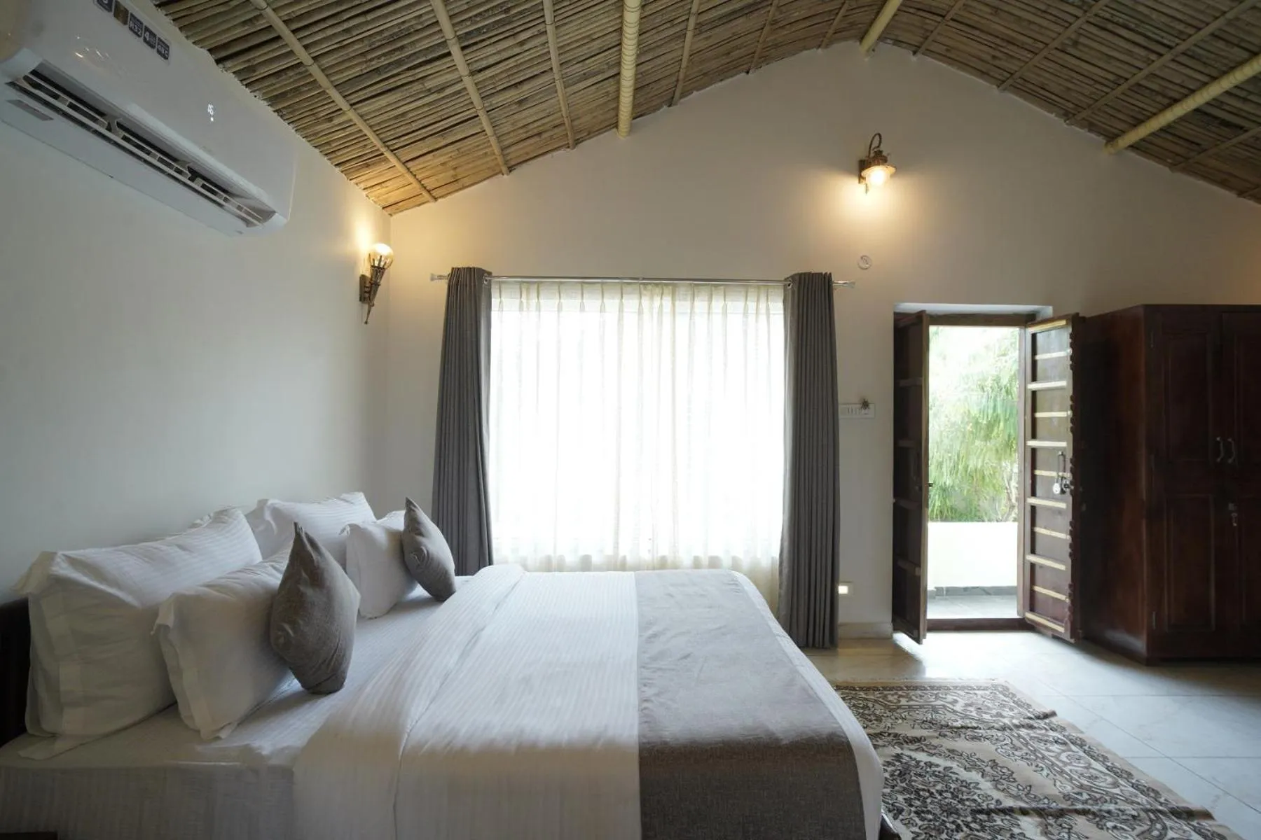 air conditioner, Bed in Amar Bagh Resort