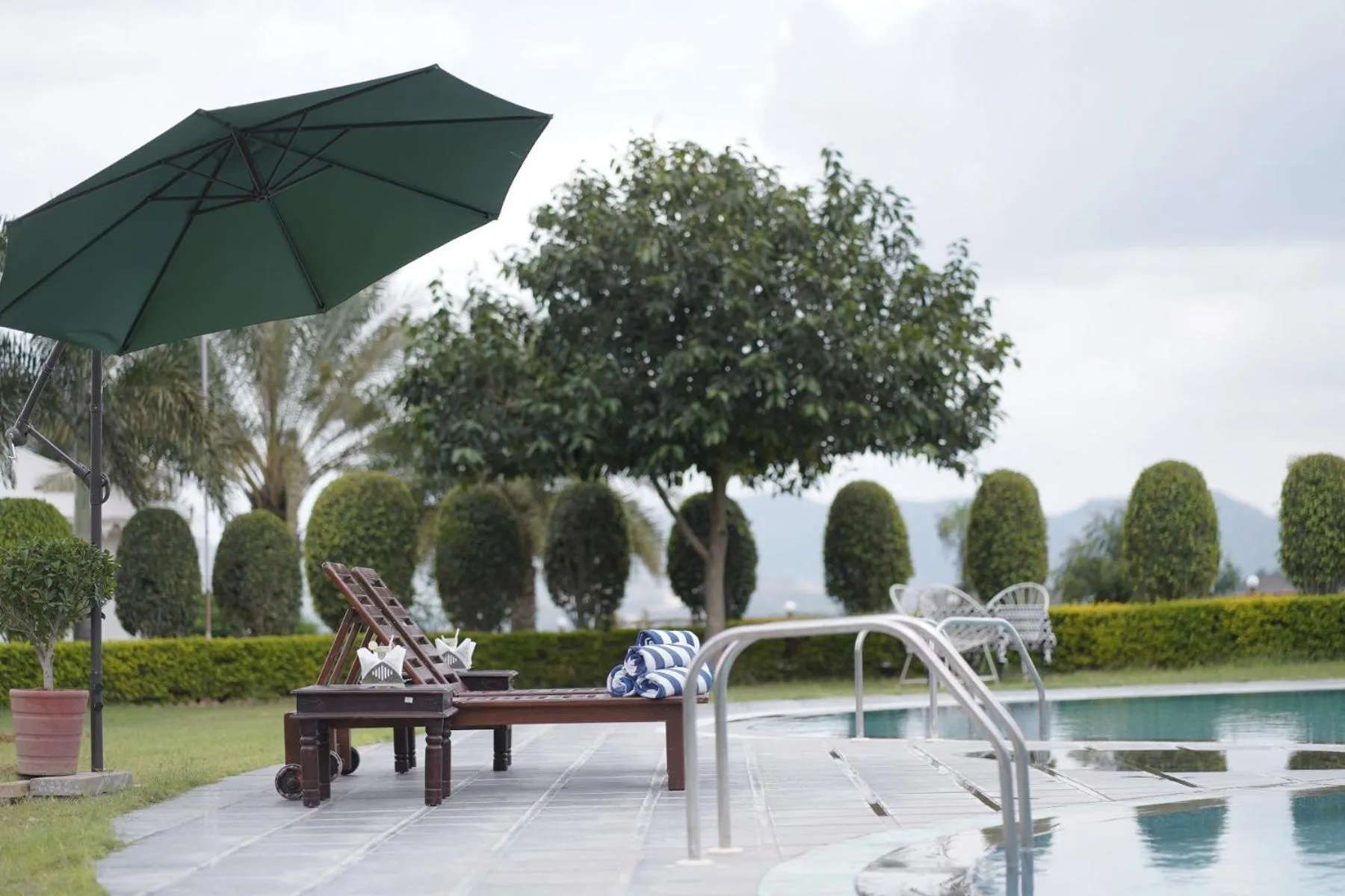 Pool view in Amar Bagh Resort