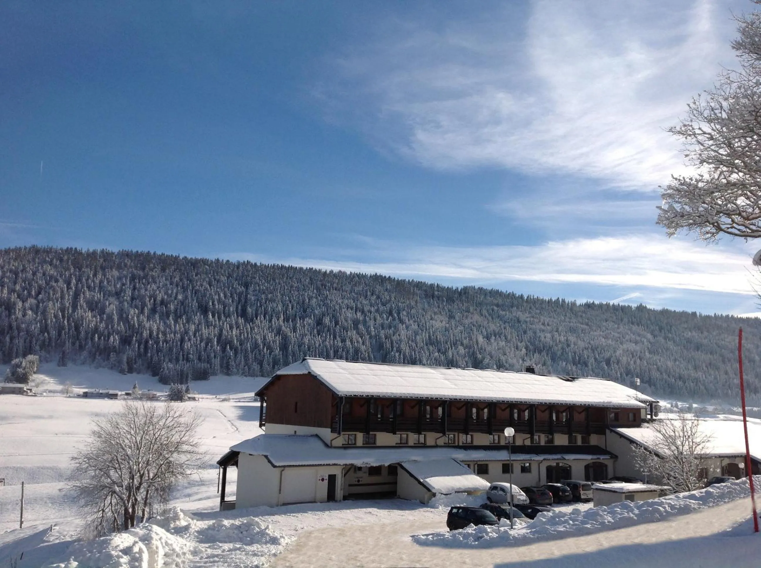 Mountain view in Hôtel Club Le Risoux