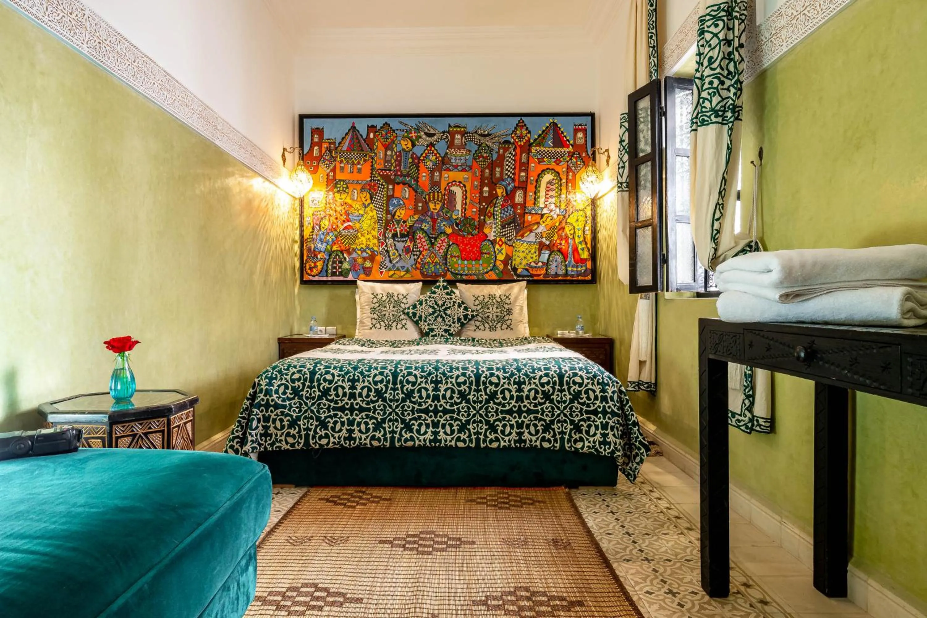 Bed in RIAD LA GAZELLE DU SUD