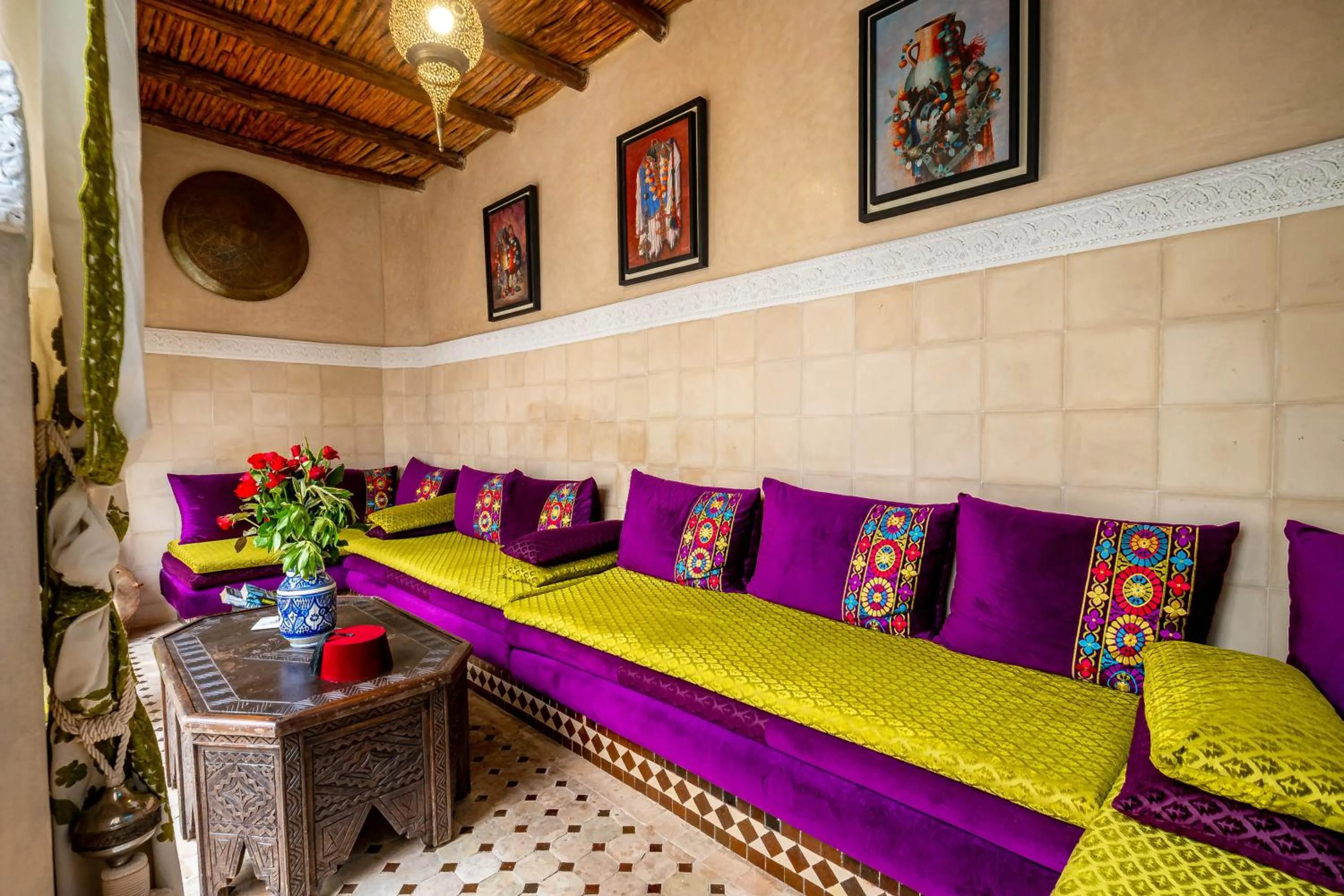 Living room in RIAD LA GAZELLE DU SUD