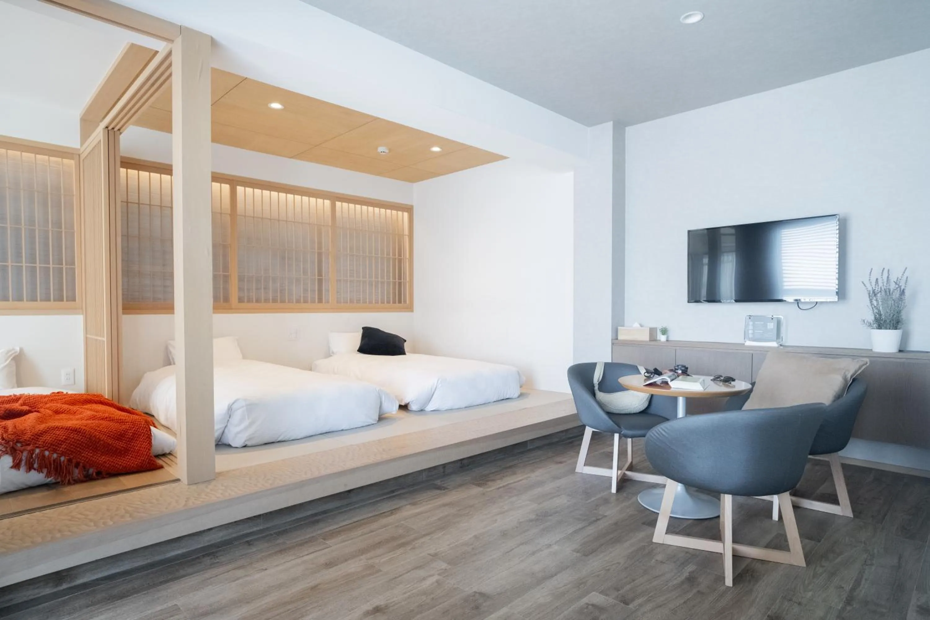 Bed in WAYFARER Kyoto Shijo