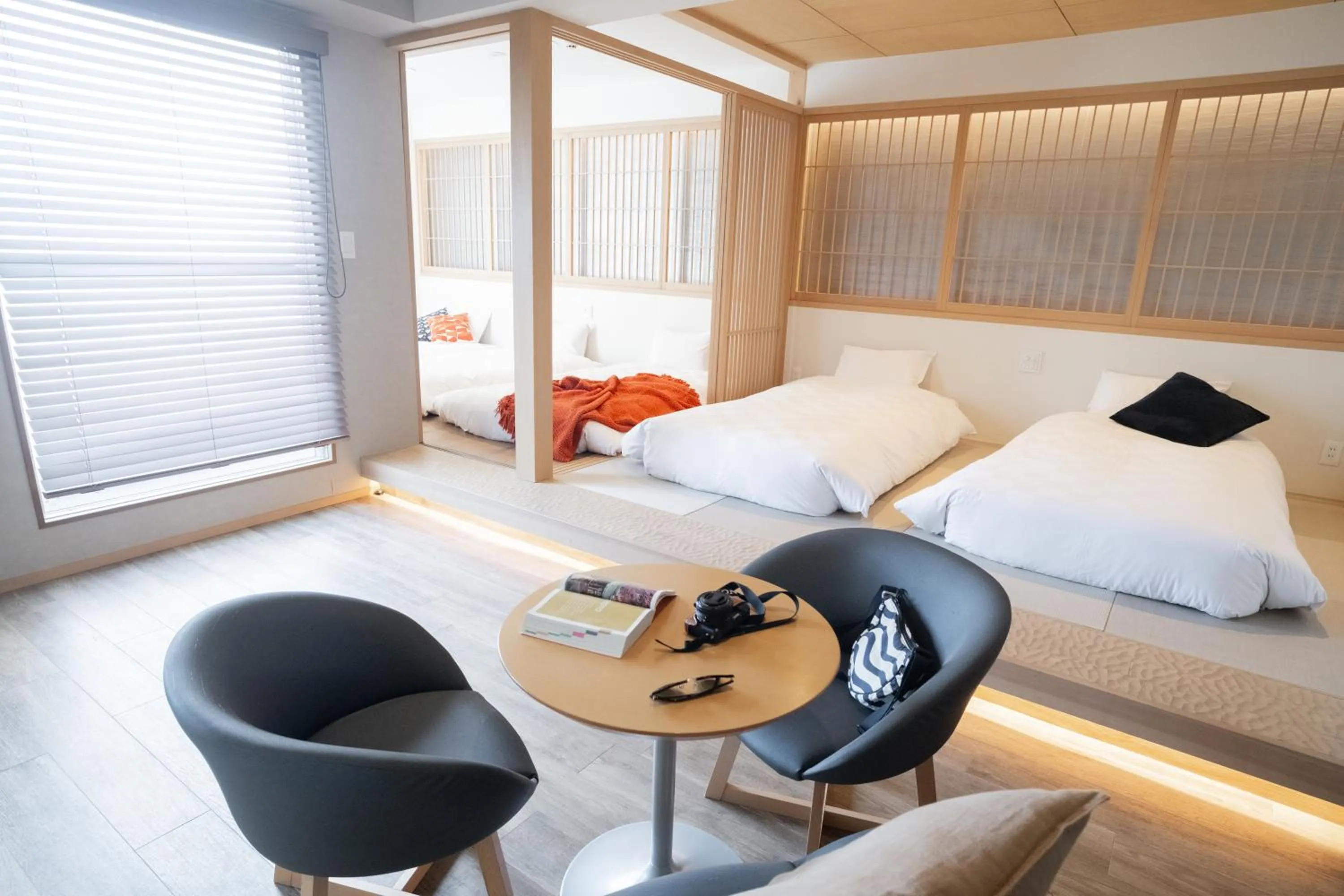 Bed in WAYFARER Kyoto Shijo