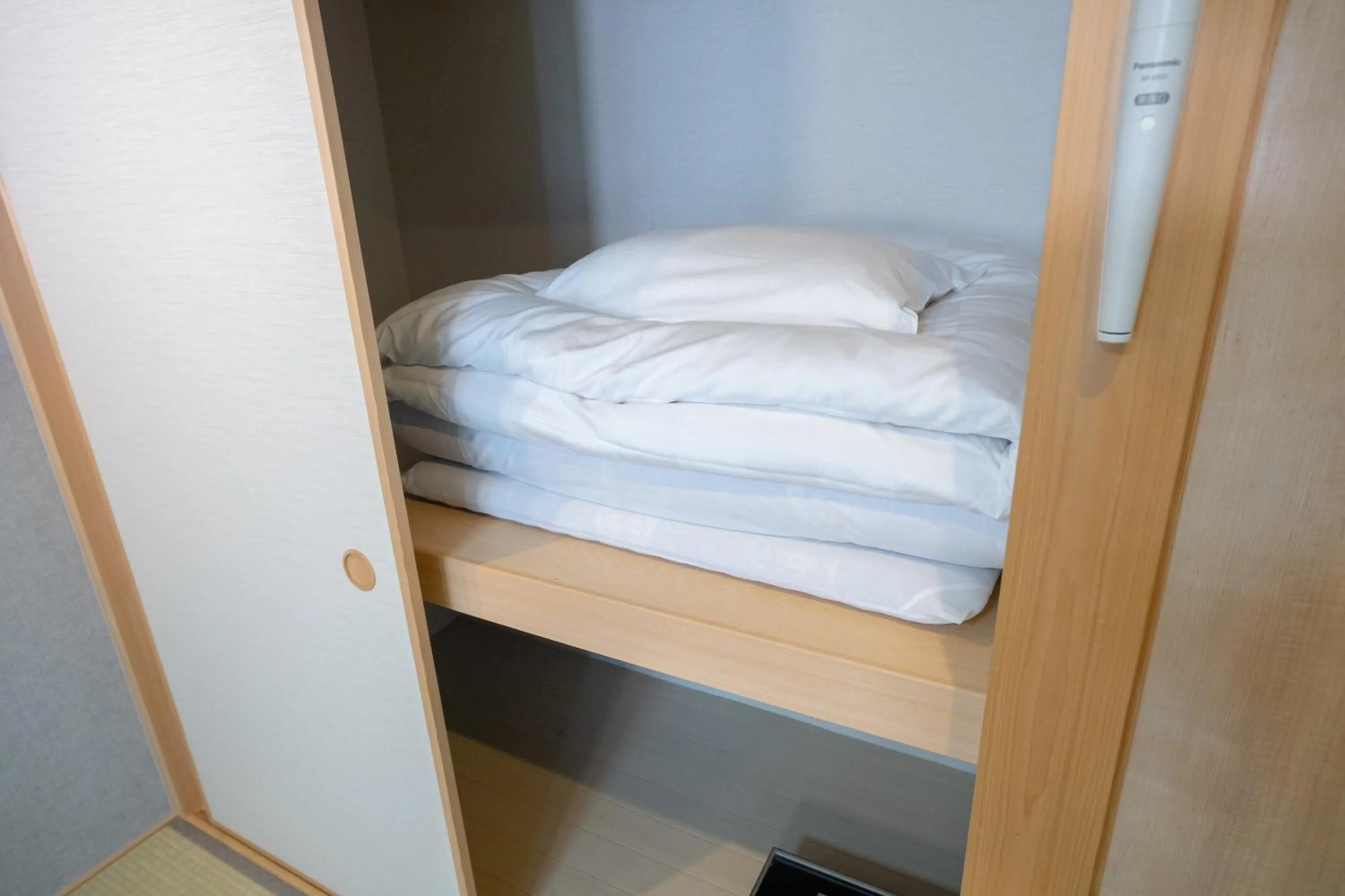 wardrobe, Bed in WAYFARER Kyoto Shijo