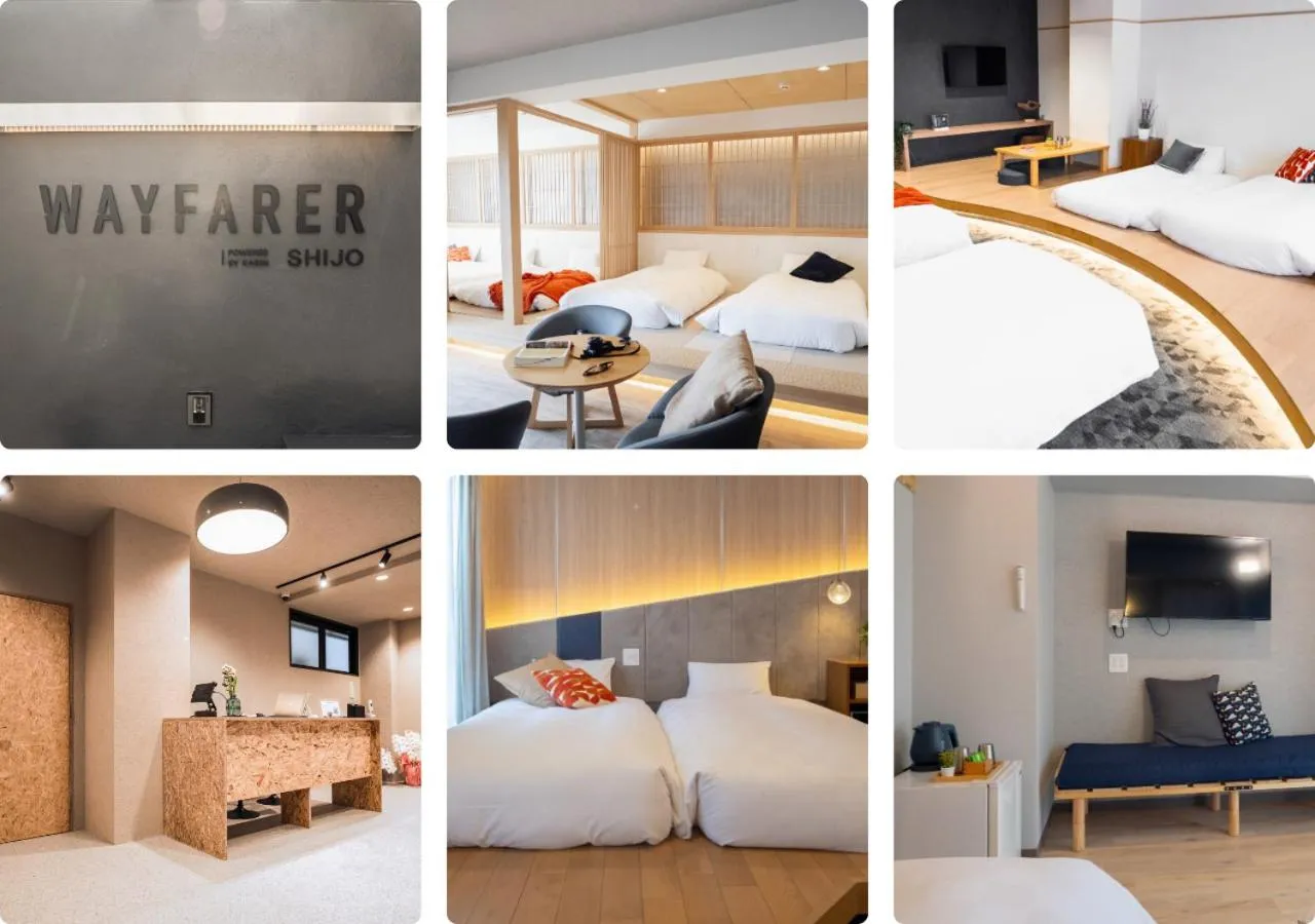 Property building, Bed in WAYFARER Kyoto Shijo