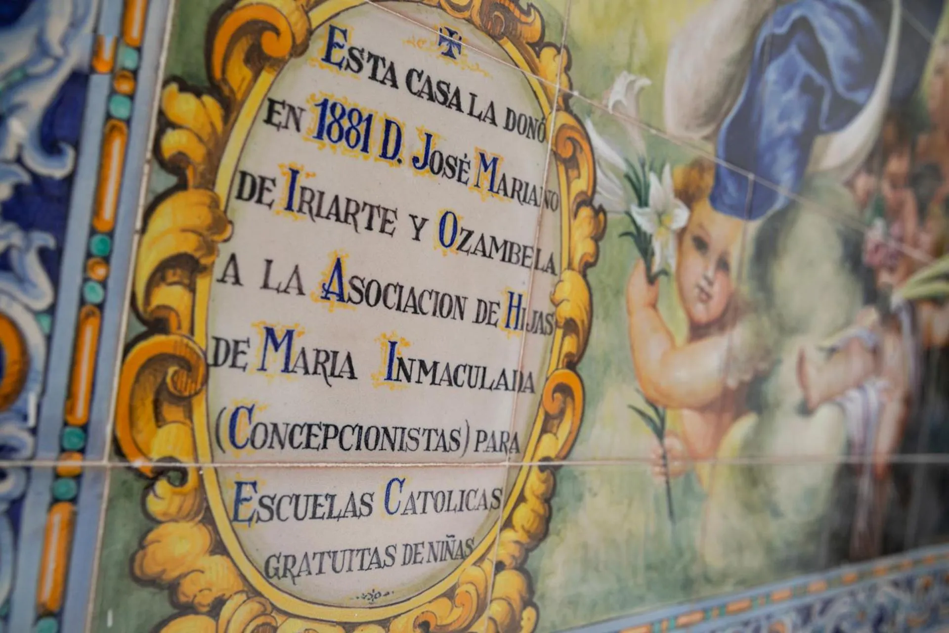 Decorative detail in Planeta Cadiz Hostel