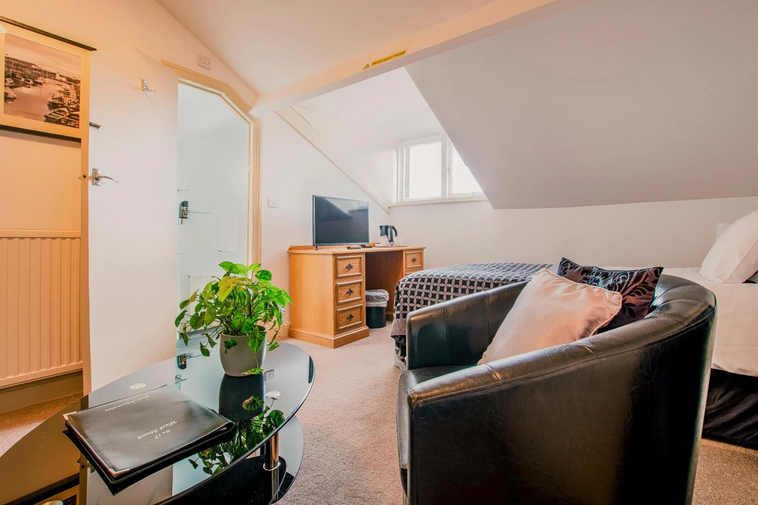 Seating area in Rowntree Lodge