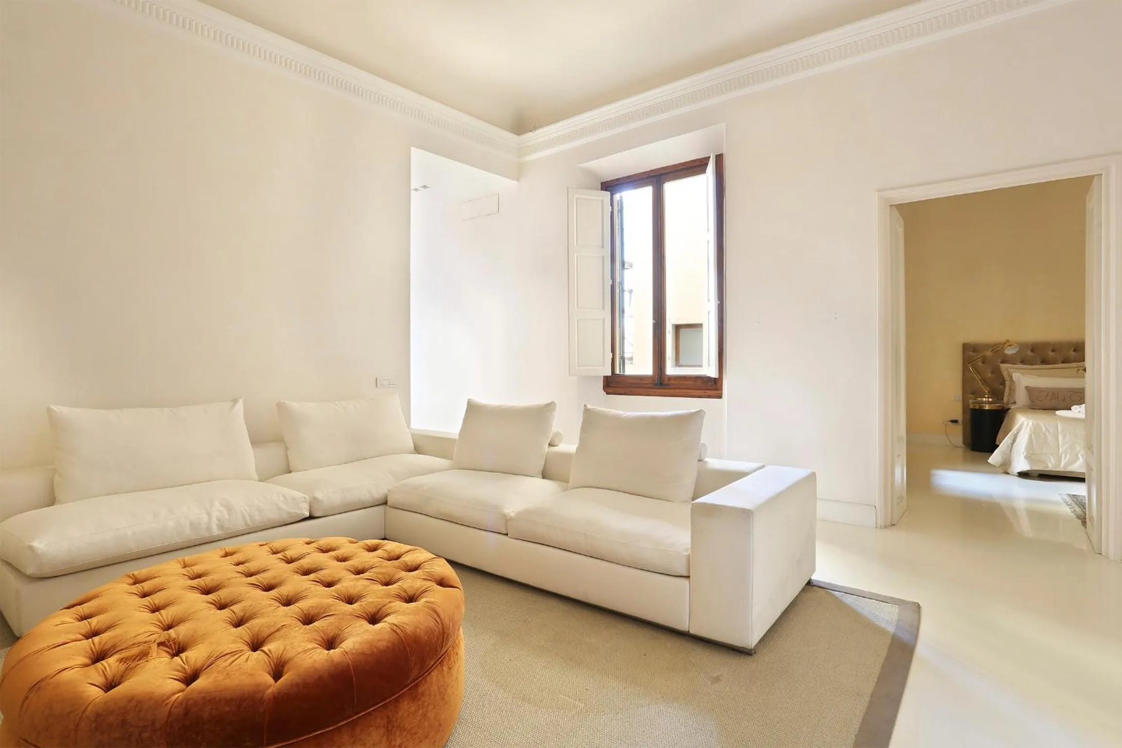 Living room in LUXURY suite with amazing Terrace in Florence-hosted by Sweetstay
