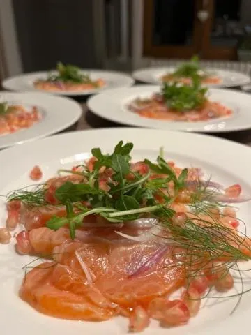 Food and drinks in La Maison du Chevalier - Chambres et tables d'hôtes - adults only