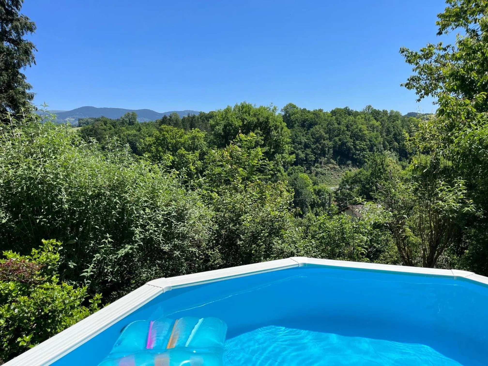 Pool view in La Maison du Chevalier - Chambres et tables d'hôtes - adults only