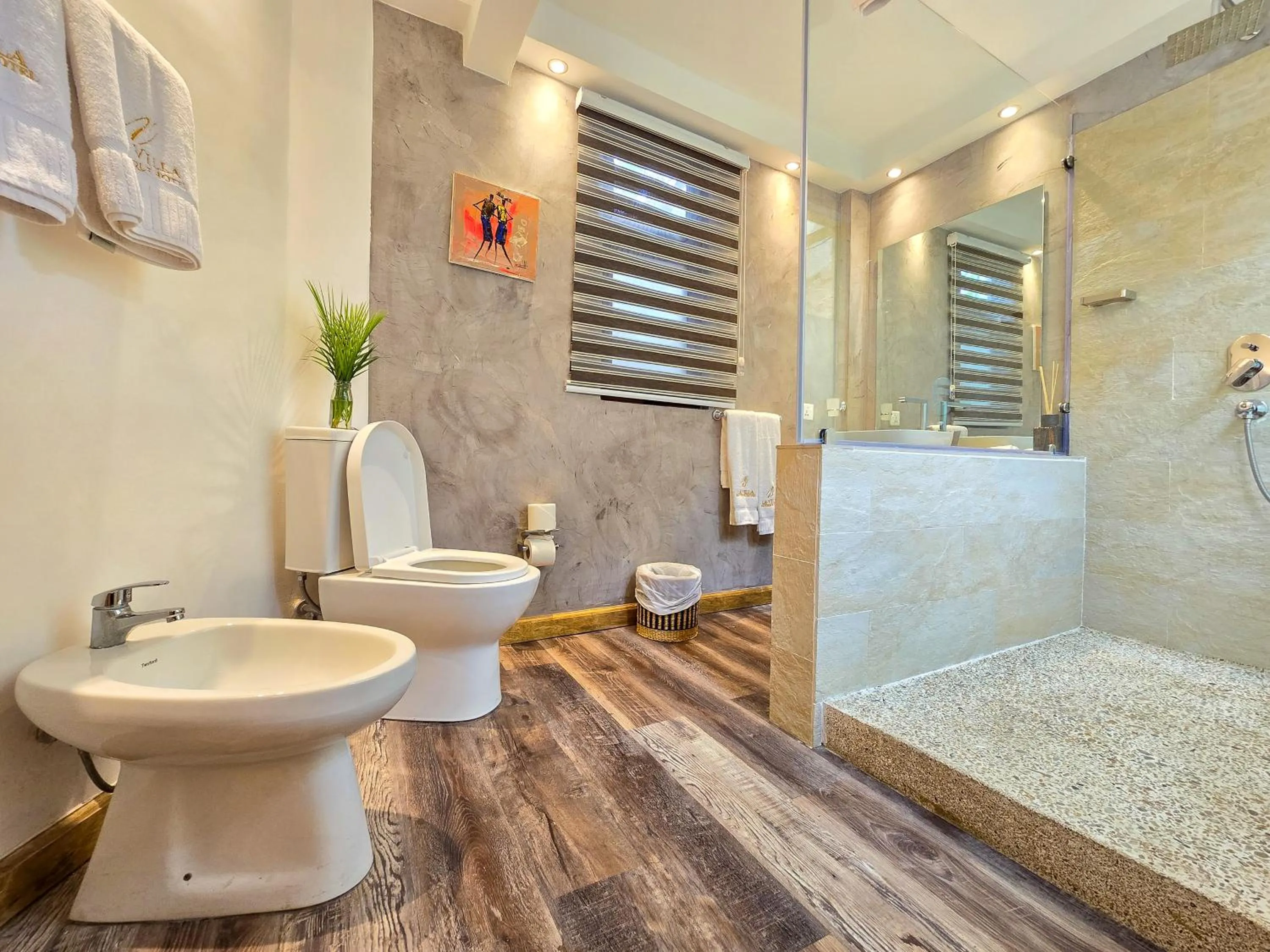 Shower in La Villa Boutique Hotel