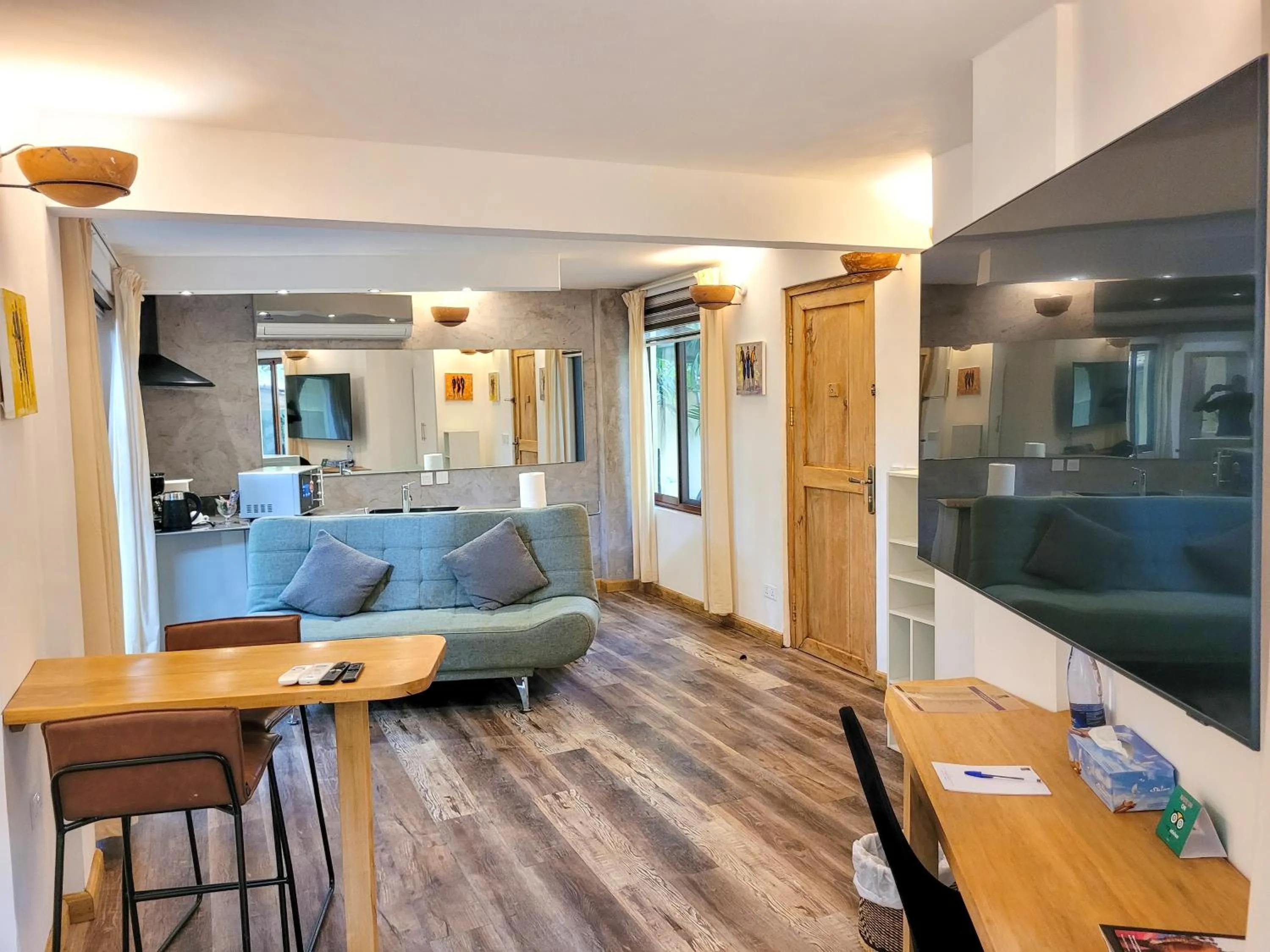 Kitchen or kitchenette in La Villa Boutique Hotel