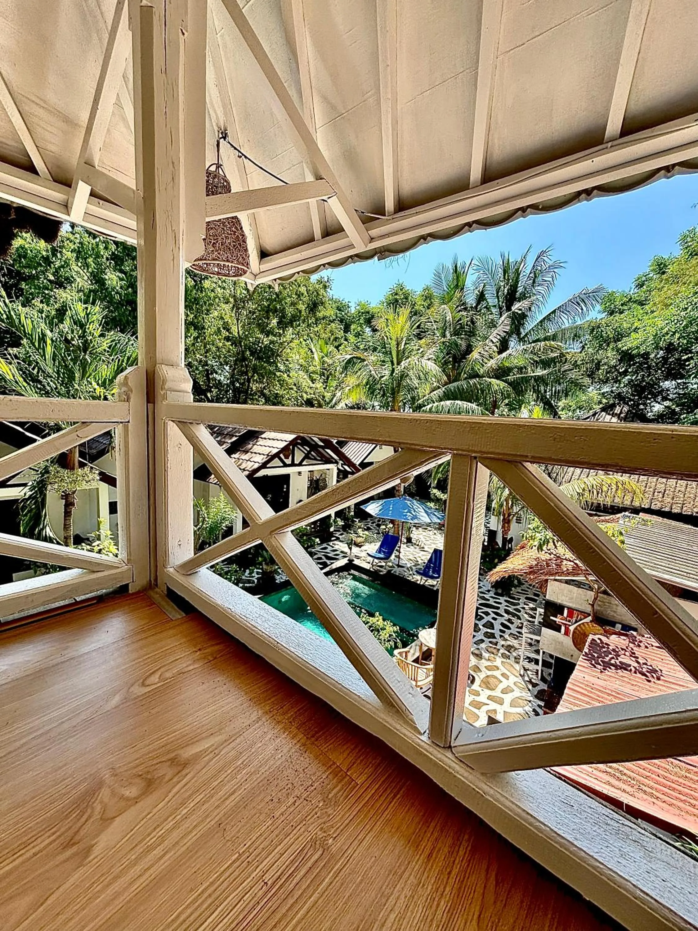 Balcony/Terrace in Alibaba Bungalows