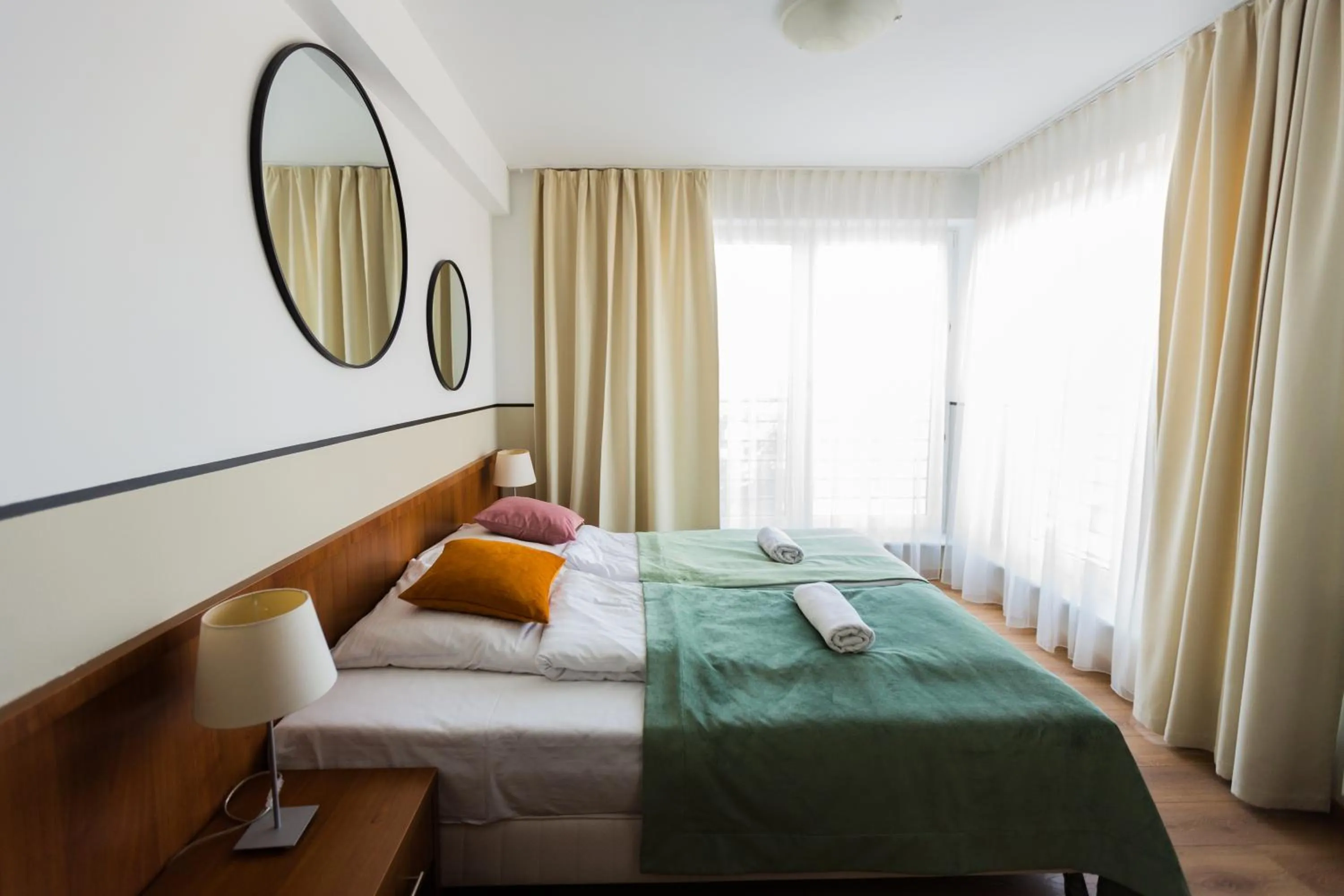 Seating area, Bed in Srebrne Tarasy