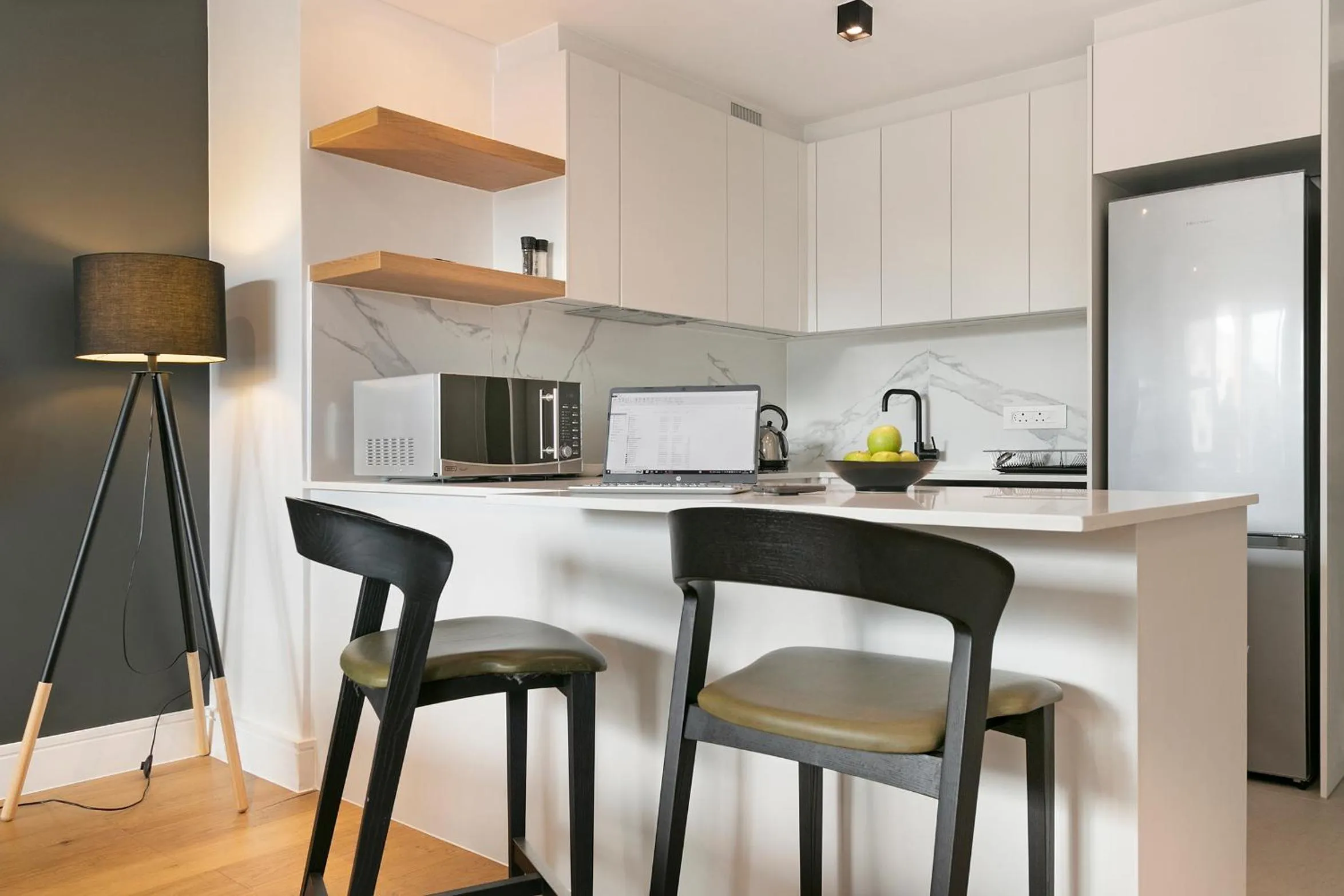 kitchen in Latitude Aparthotel by Totalstay