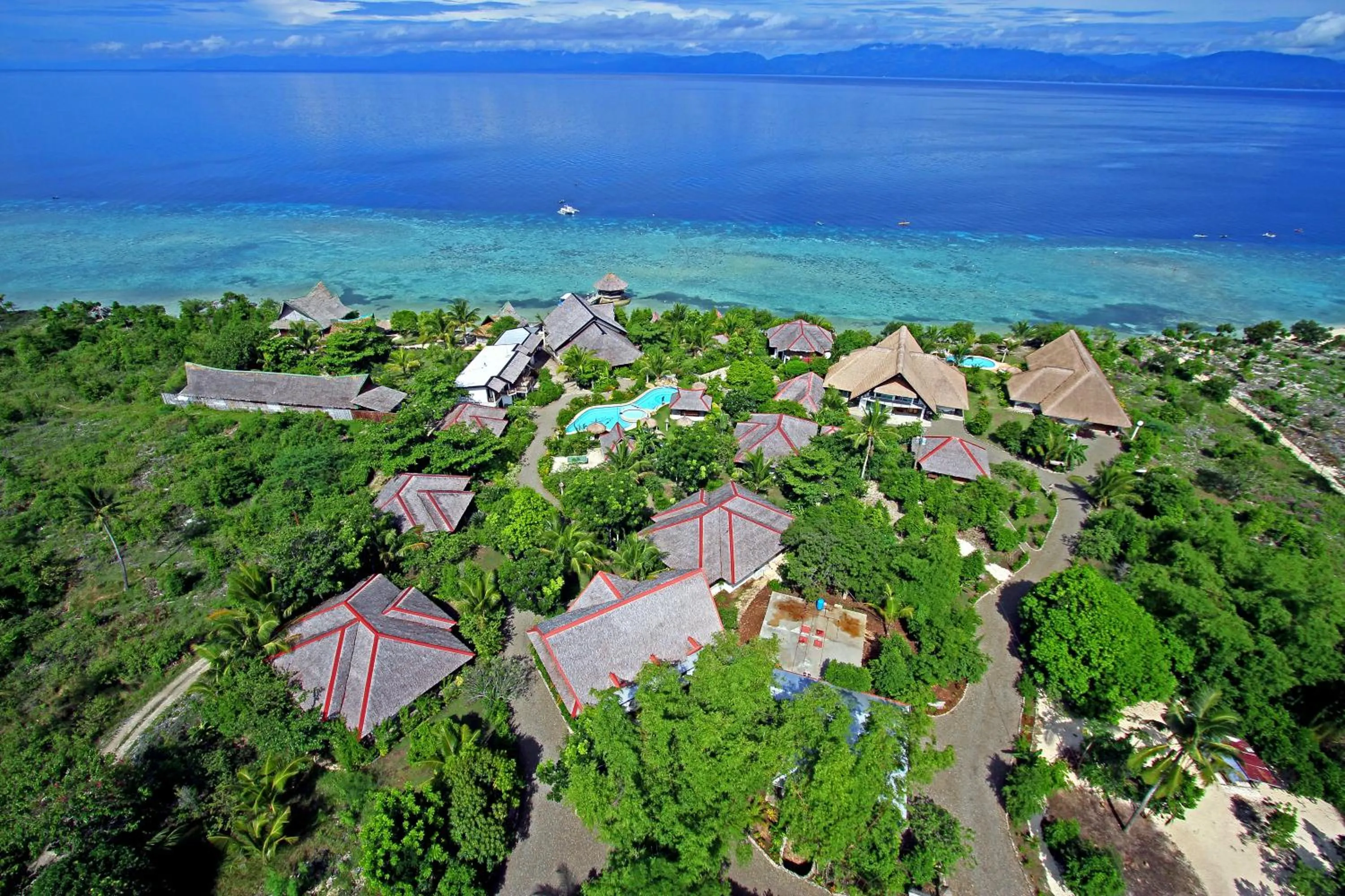 Bird's eye view in Dolphin House Resort Moalboal