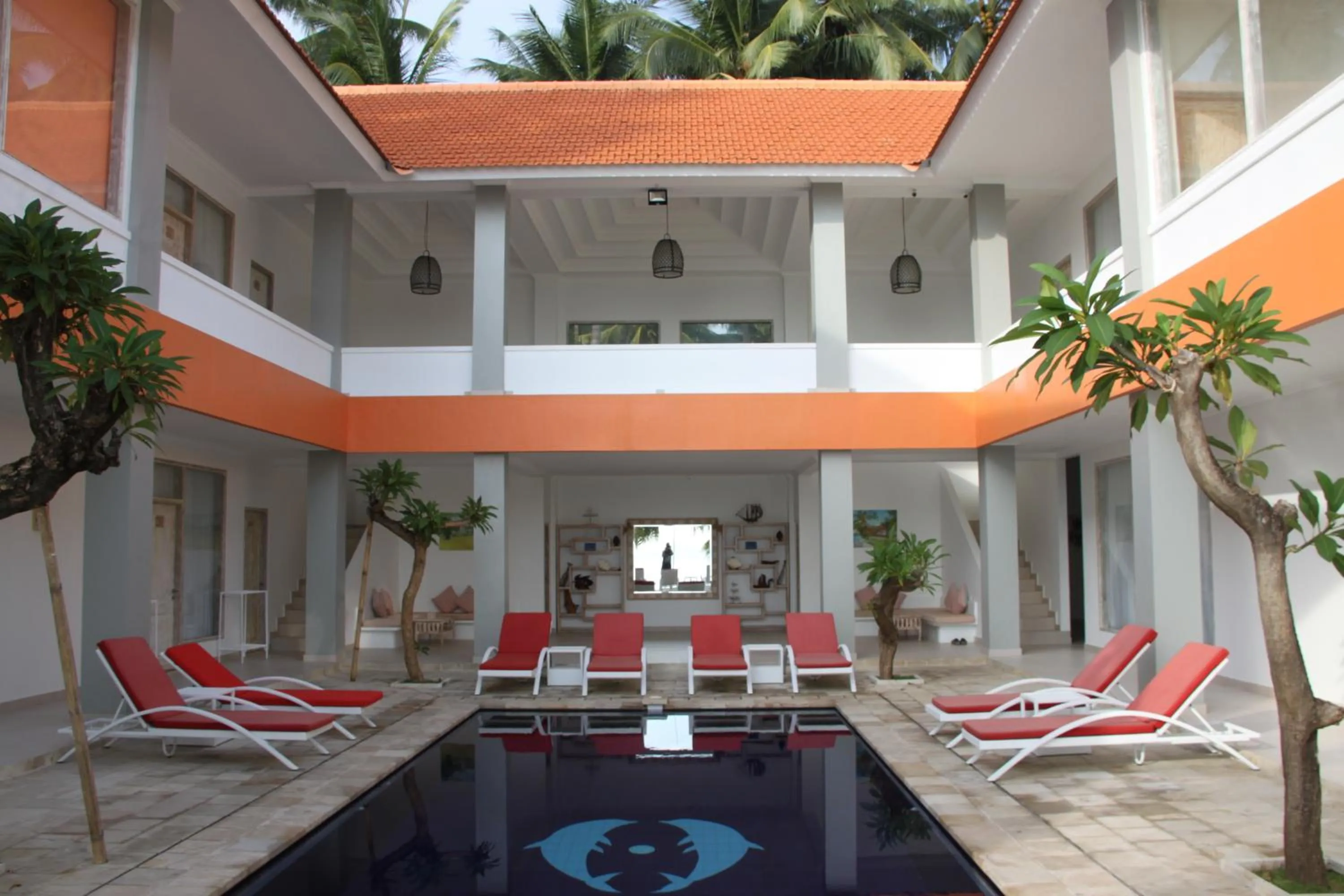 Seating area in Bondalem Beach Club