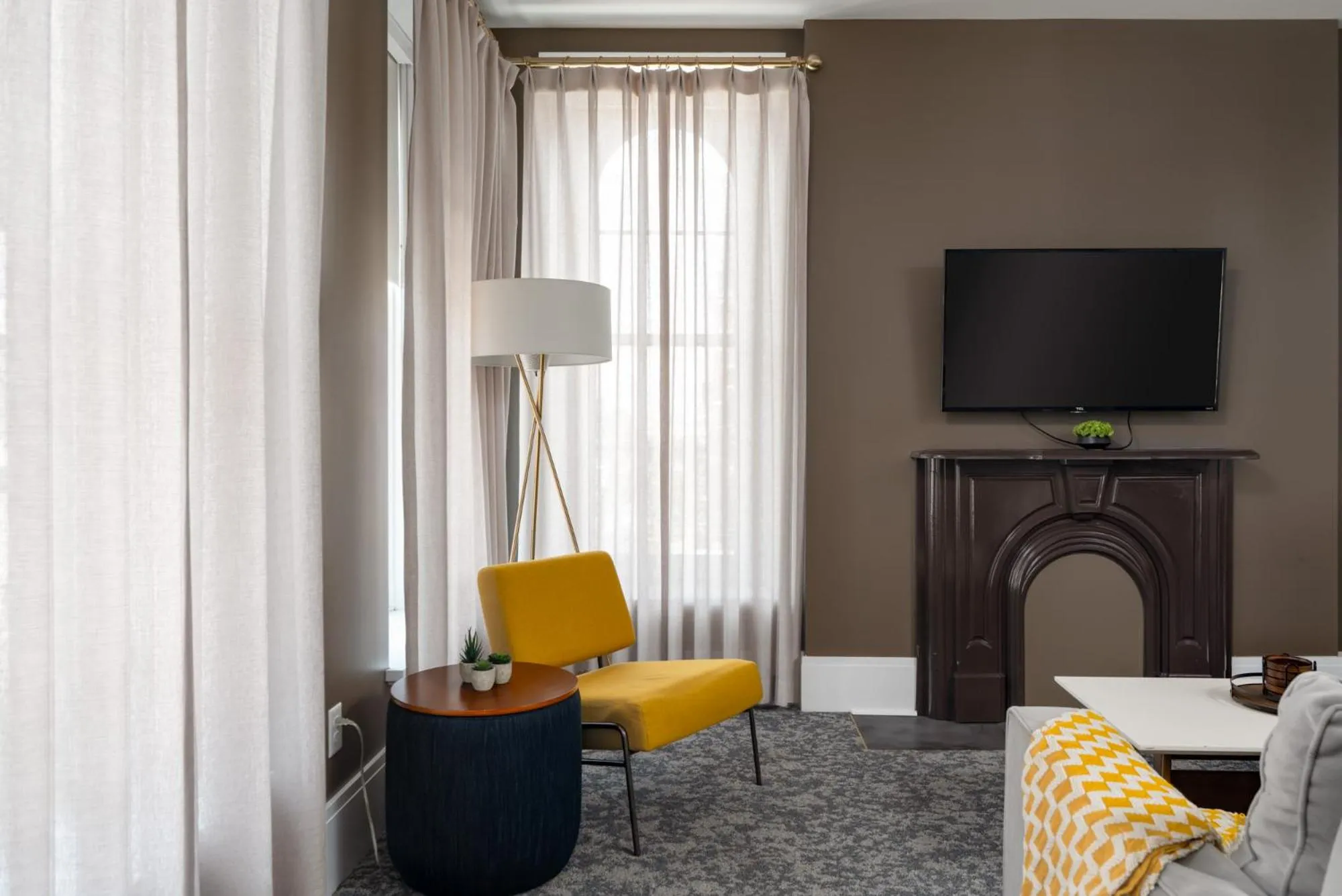 Living room in Hancock House