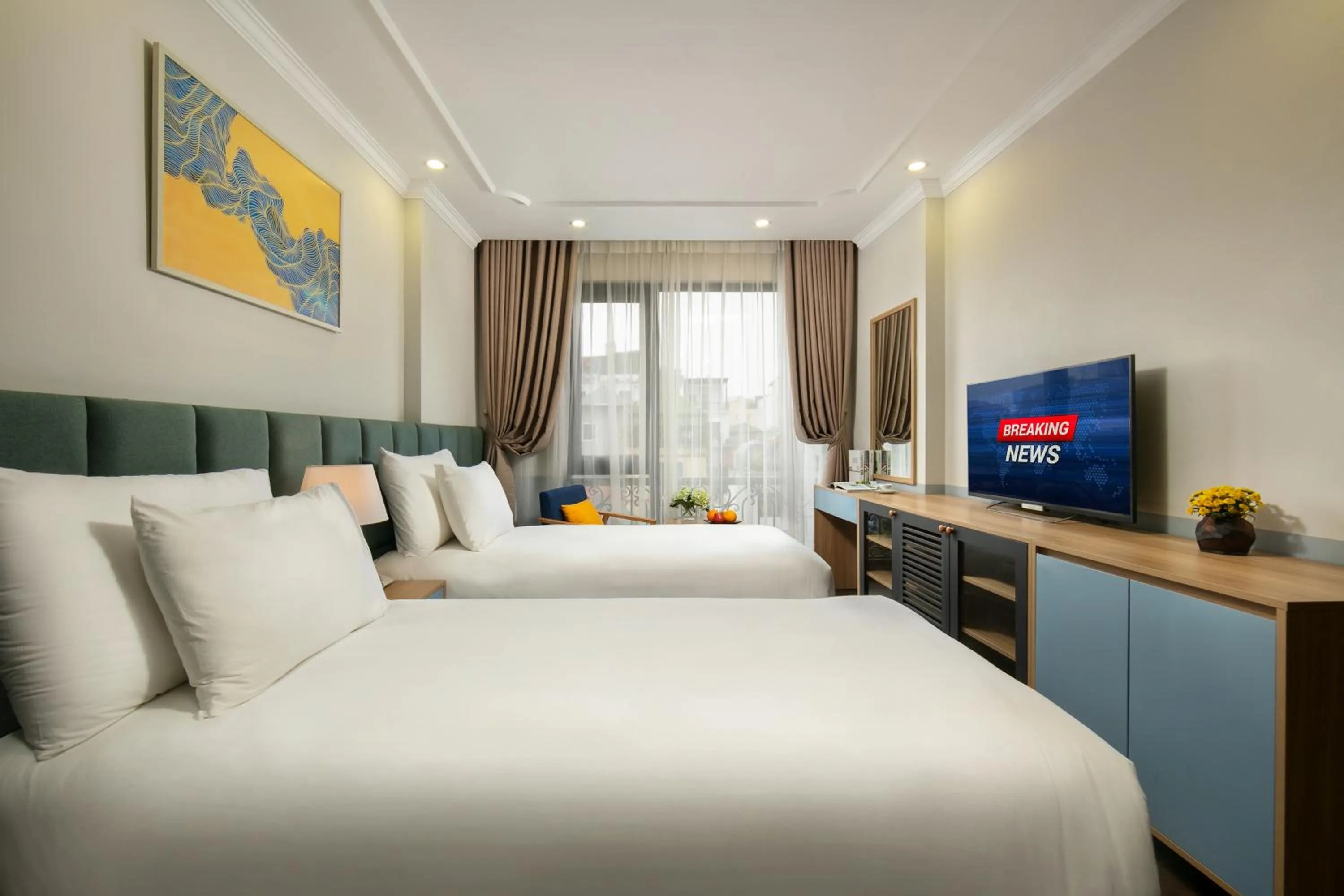 Photo of the whole room, Bed in C'Bon Hotel Do Quang