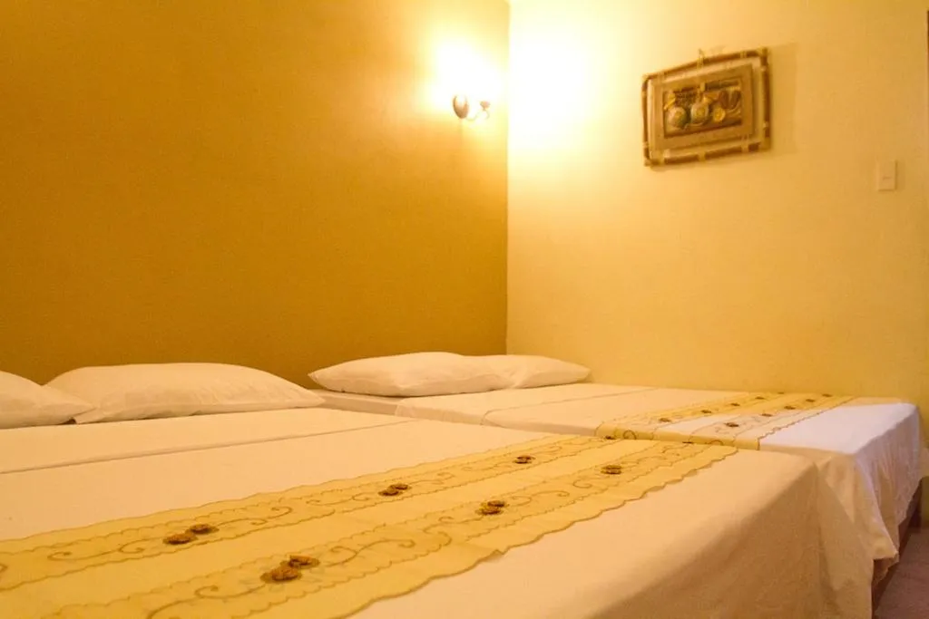 Bed in Boracay Ocean Bay Hotel