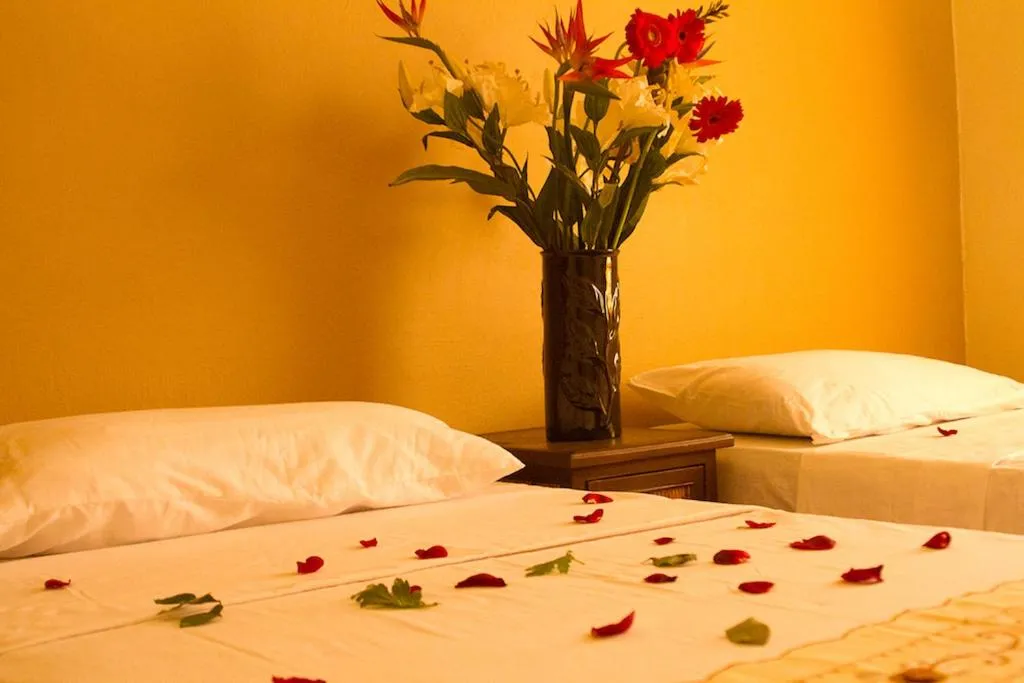 Bed in Boracay Ocean Bay Hotel