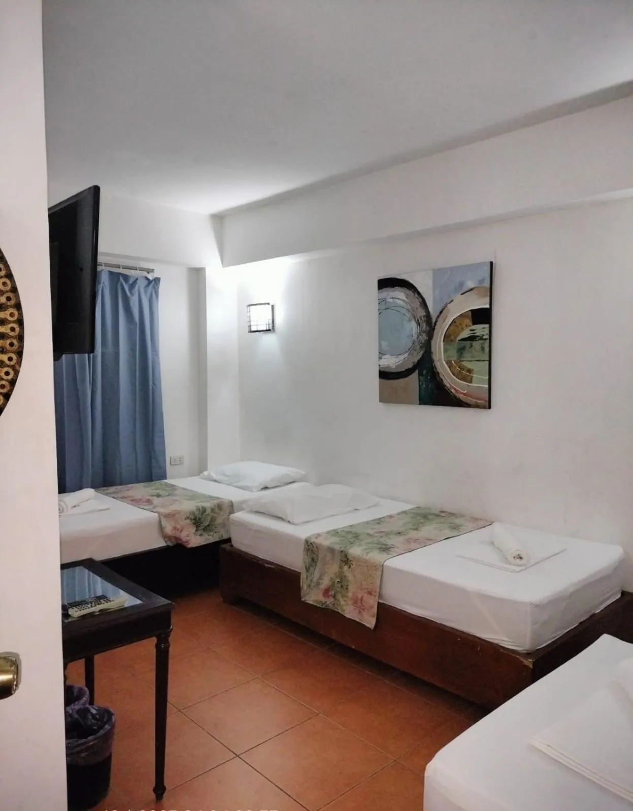 Bed in Boracay Ocean Bay Hotel