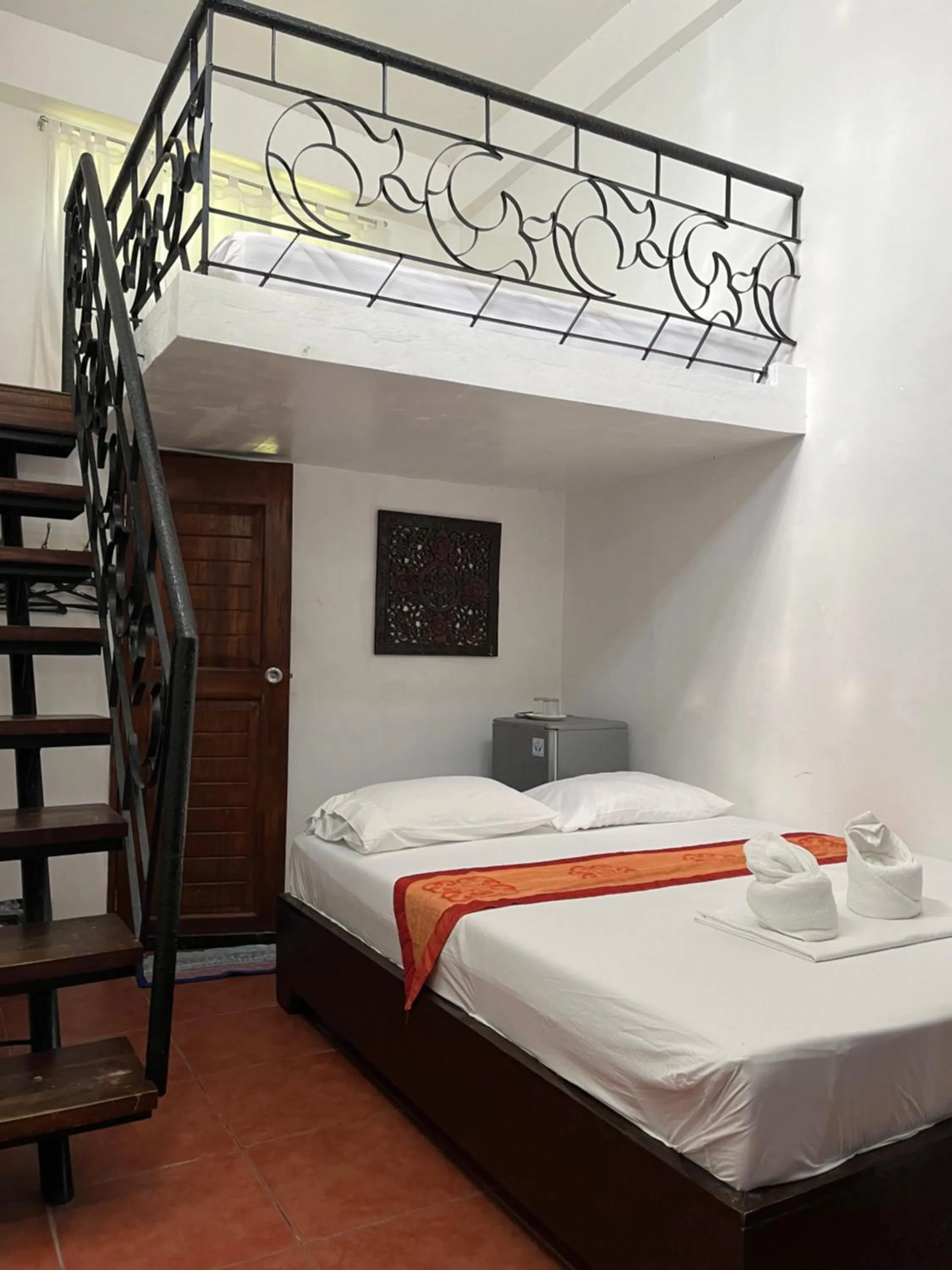 Bed in Boracay Ocean Bay Hotel