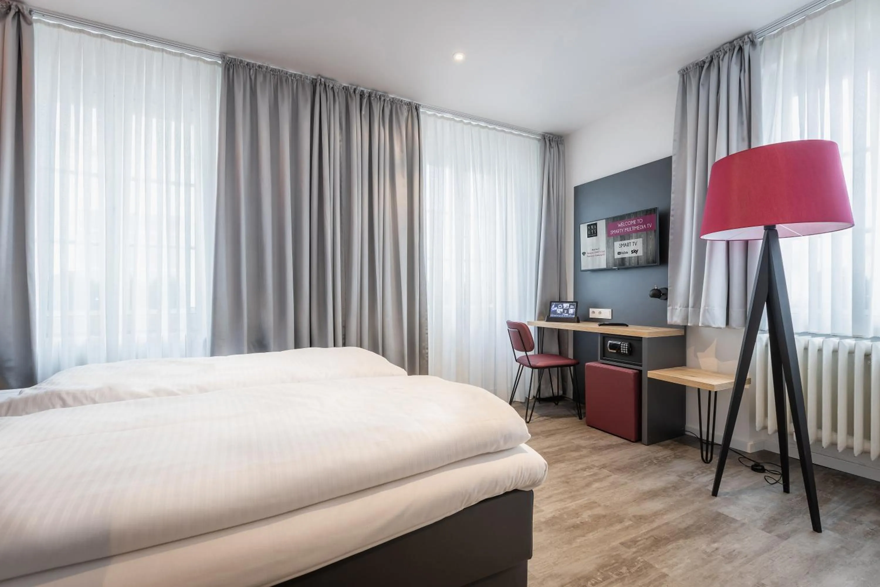 Decorative detail, Bed in SMARTY Hotel Euler Homburg, Saar - KONTAKTLOSER SELF CHECK-IN