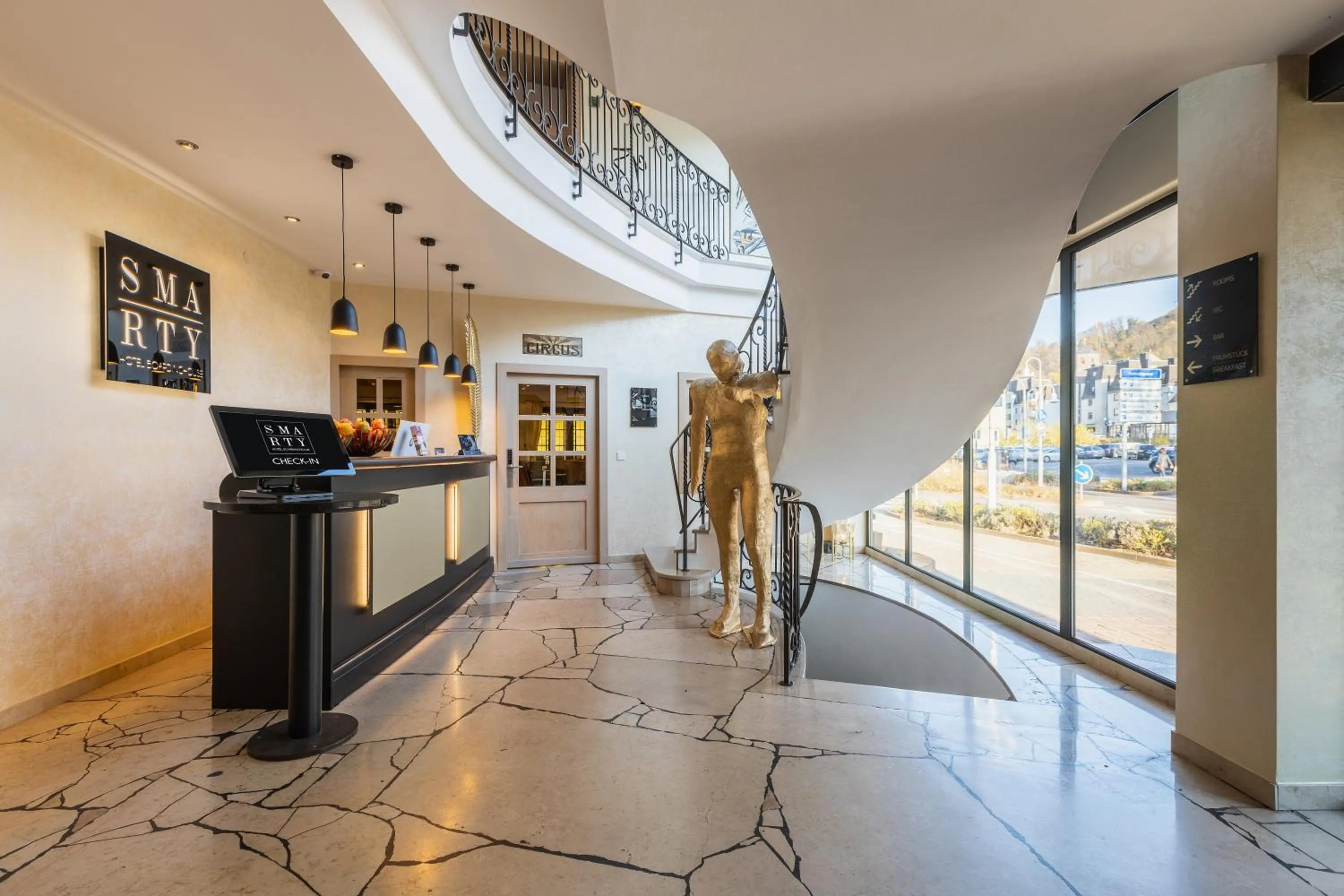 Lobby or reception in SMARTY Hotel Euler Homburg, Saar - KONTAKTLOSER SELF CHECK-IN