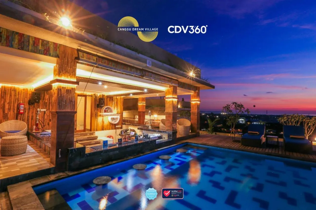 Pool view in Canggu Dream Village Hotel and Suites