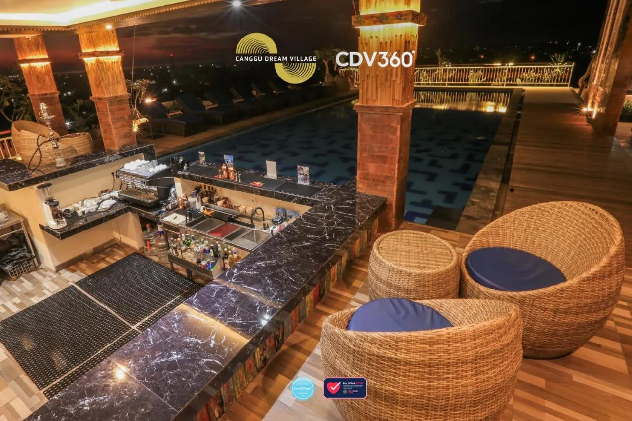 Pool view in Canggu Dream Village Hotel and Suites