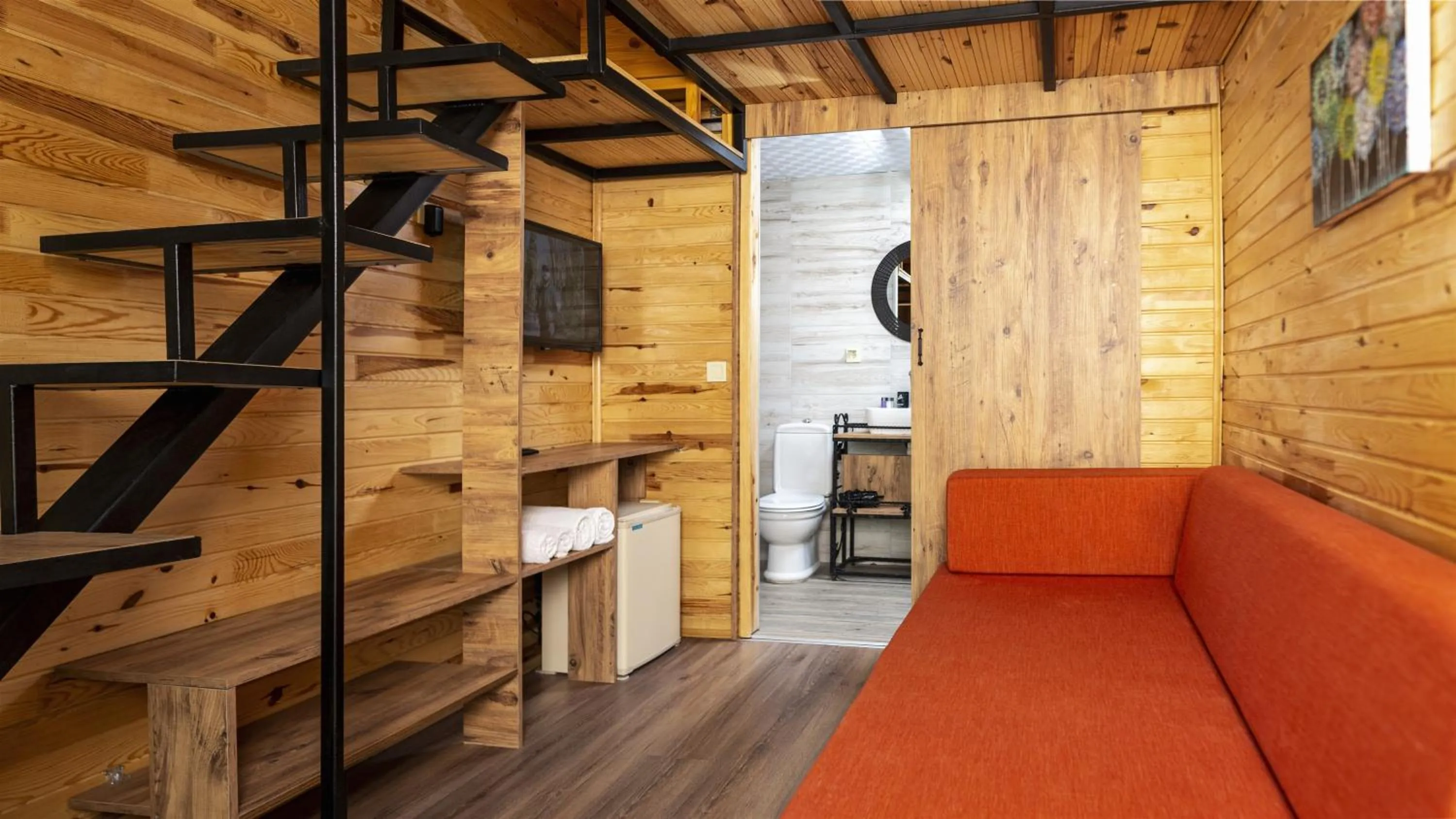 Seating area in Koala Bungalows