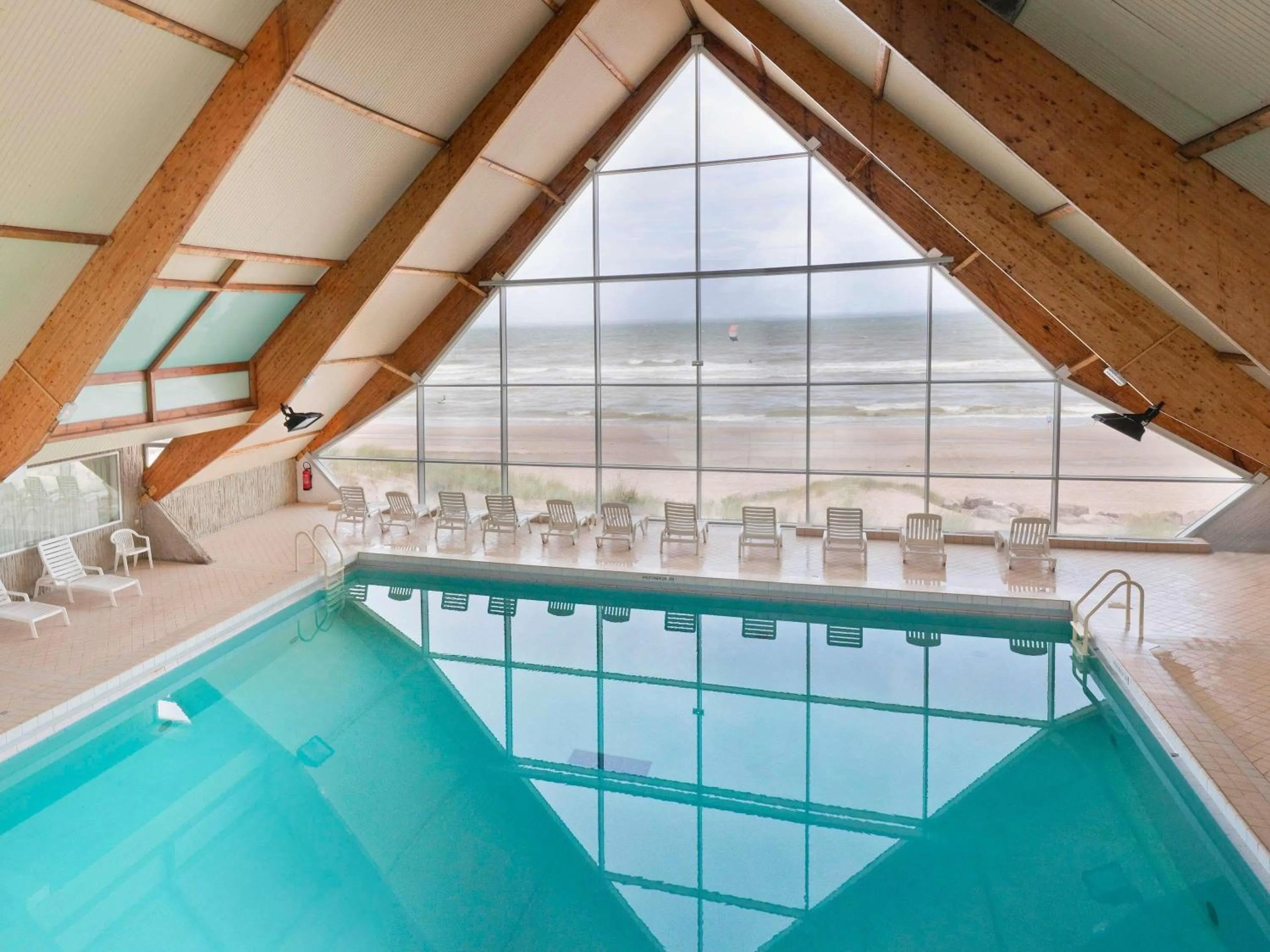 Pool view in ibis Thalassa Le Touquet