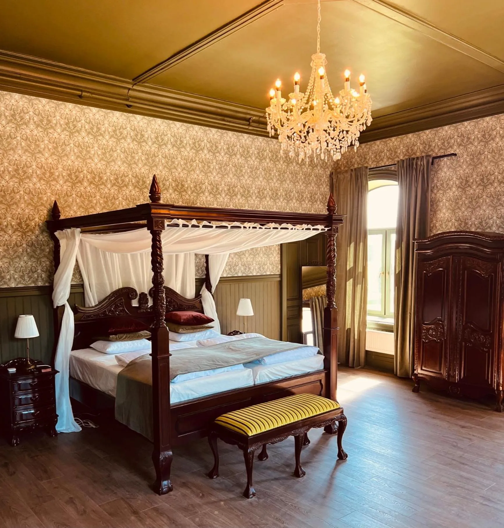 Bed in Torreby Slott Hotel & Golf