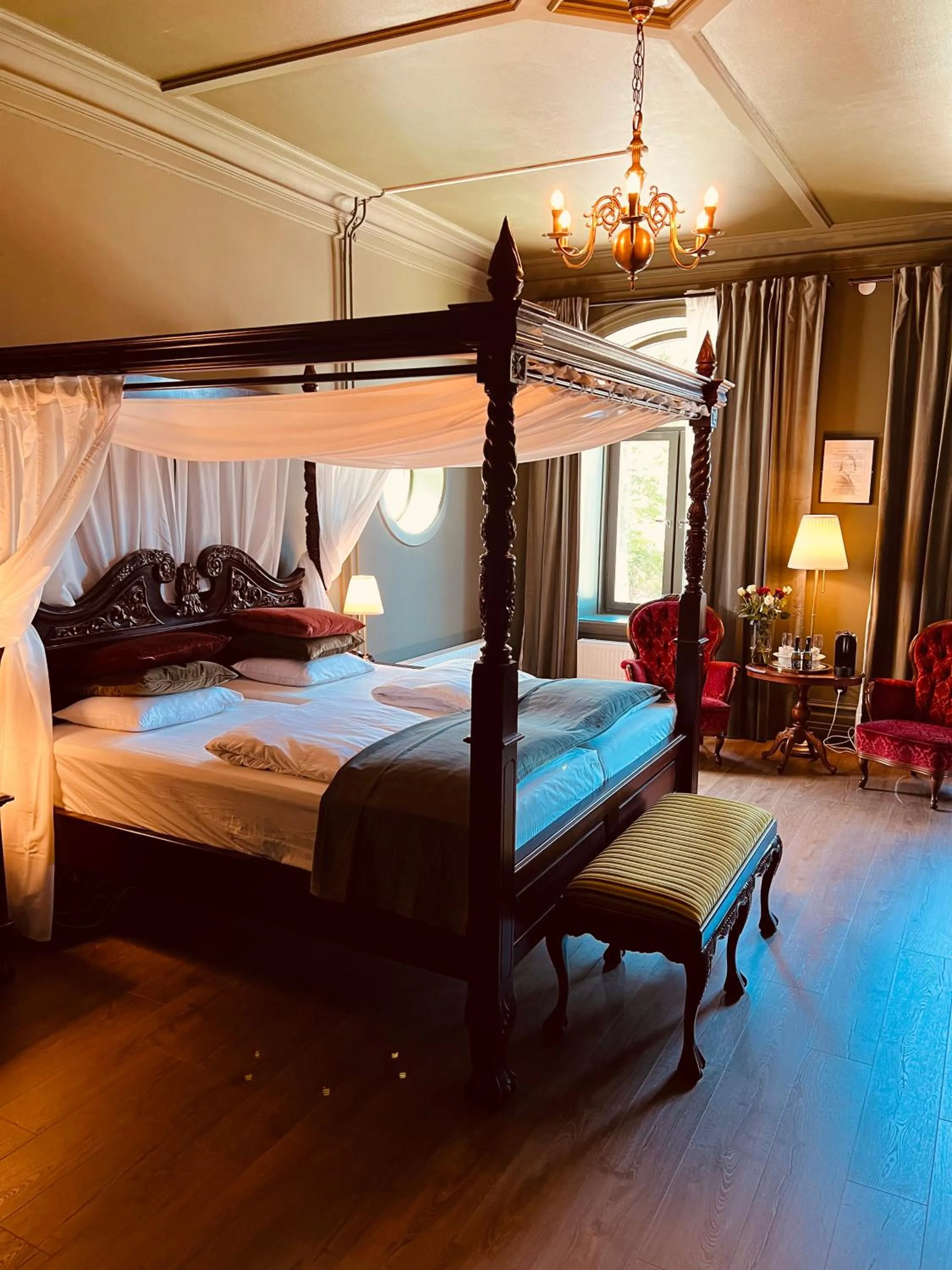 Bed in Torreby Slott Hotel & Golf