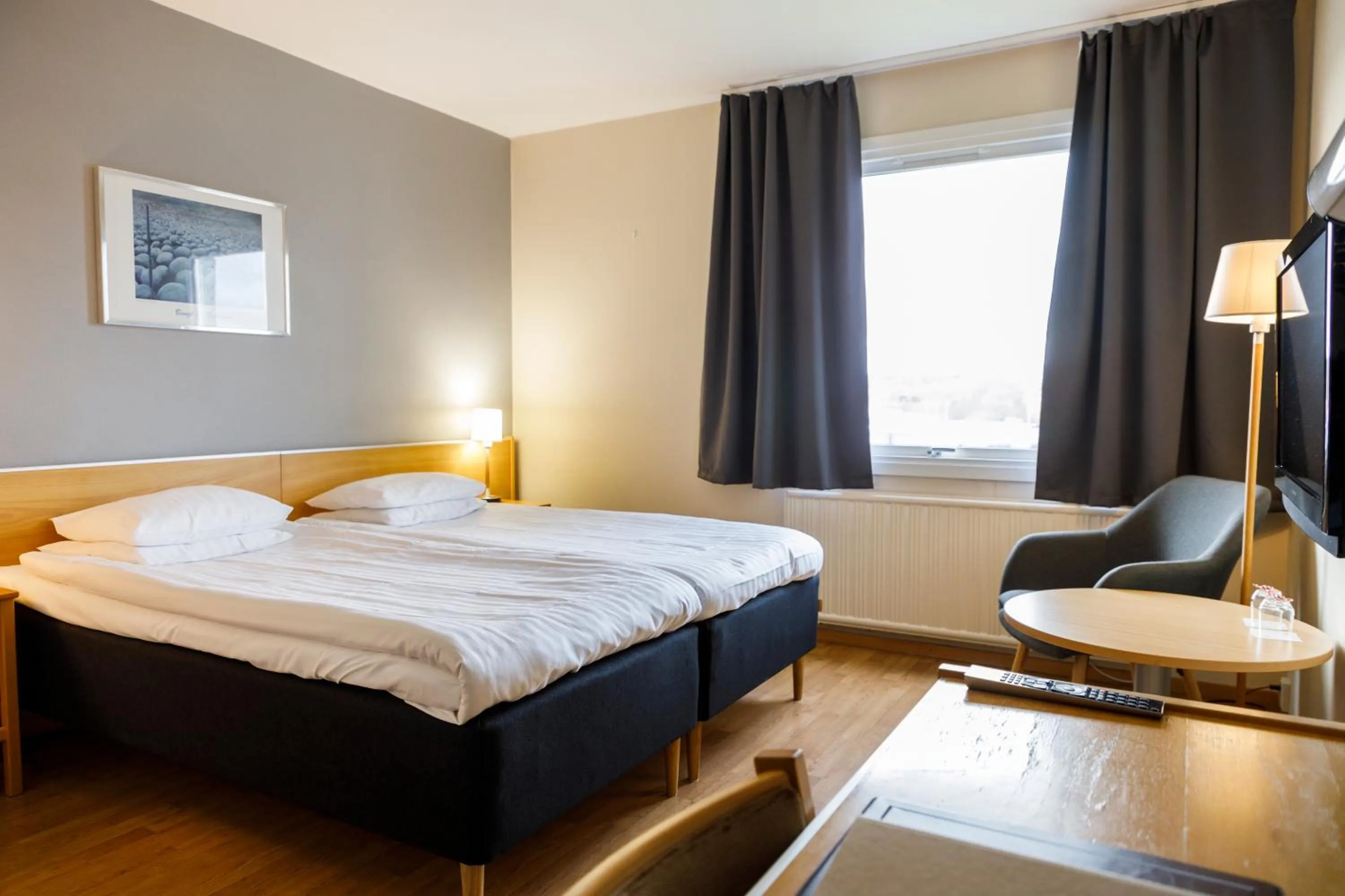 Photo of the whole room, Bed in Hotell Nyboholm