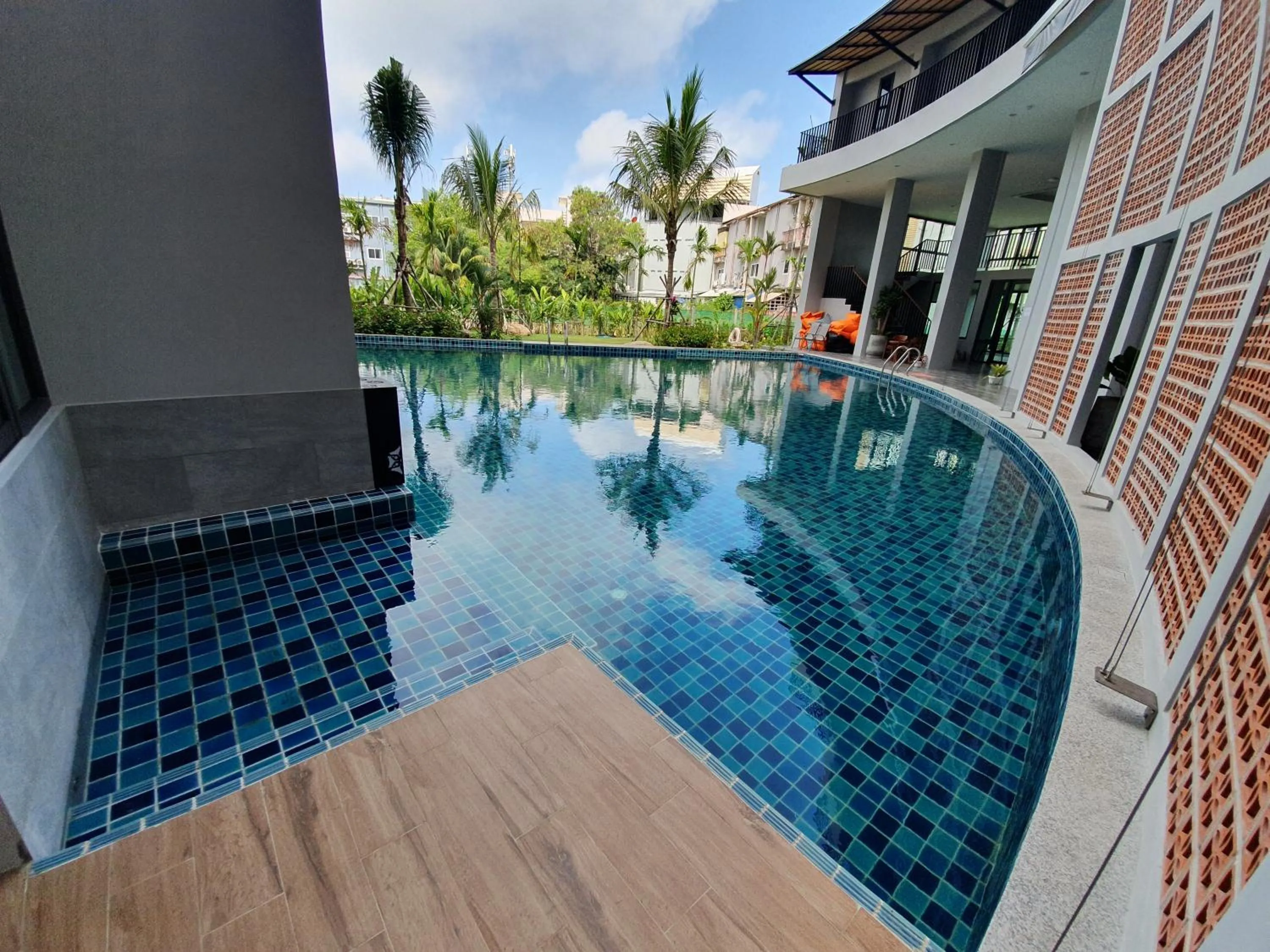 Pool view in Atom Phuket Hotel