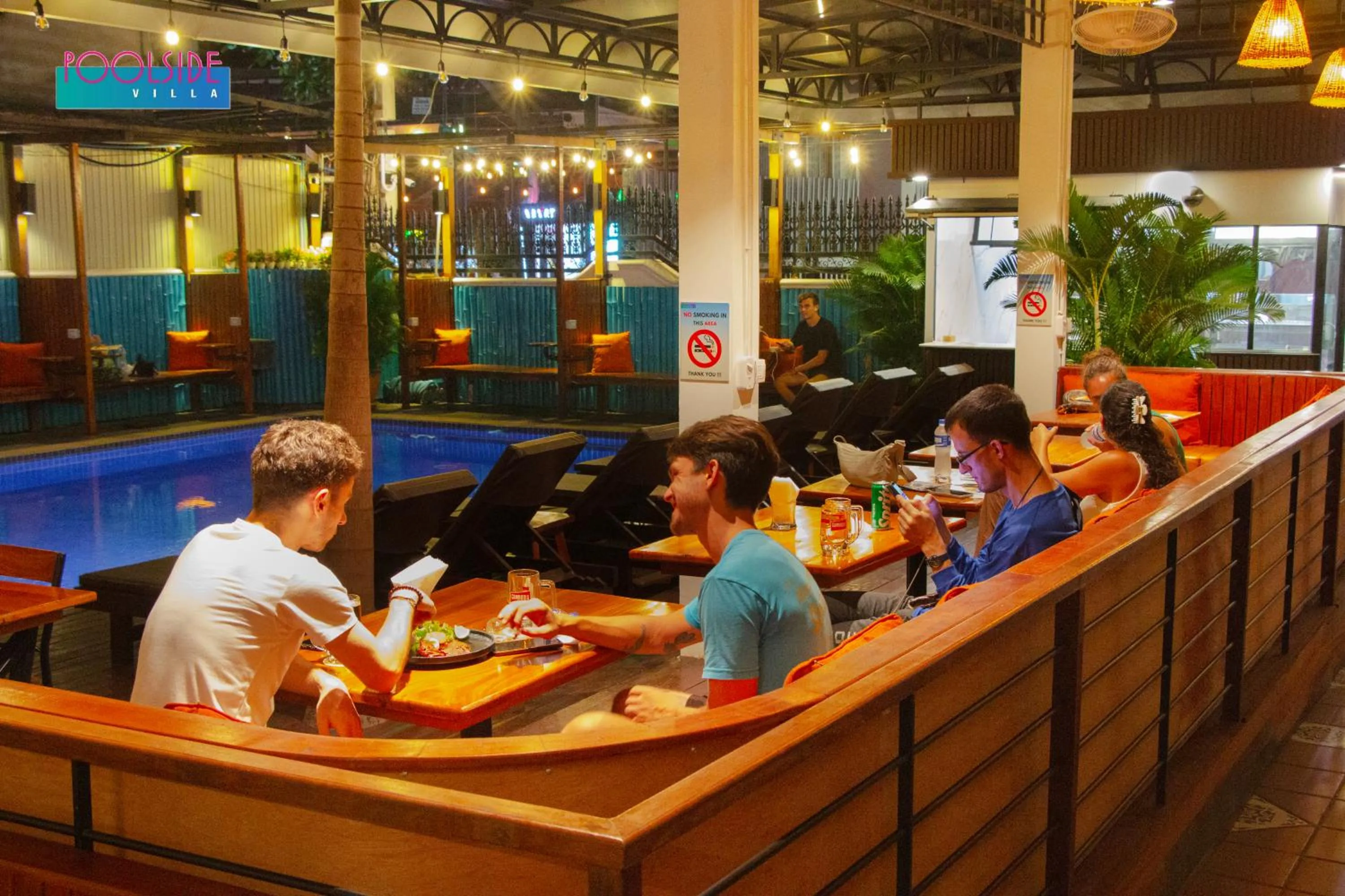 Dining area in Poolside Villa