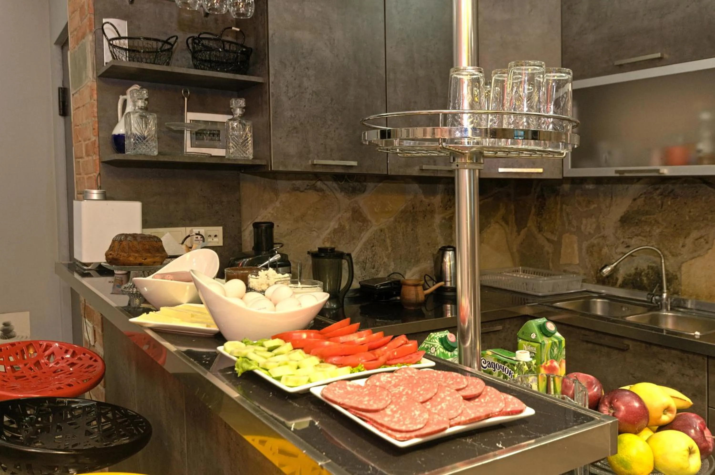 Kitchen or kitchenette in Hotel Majestic