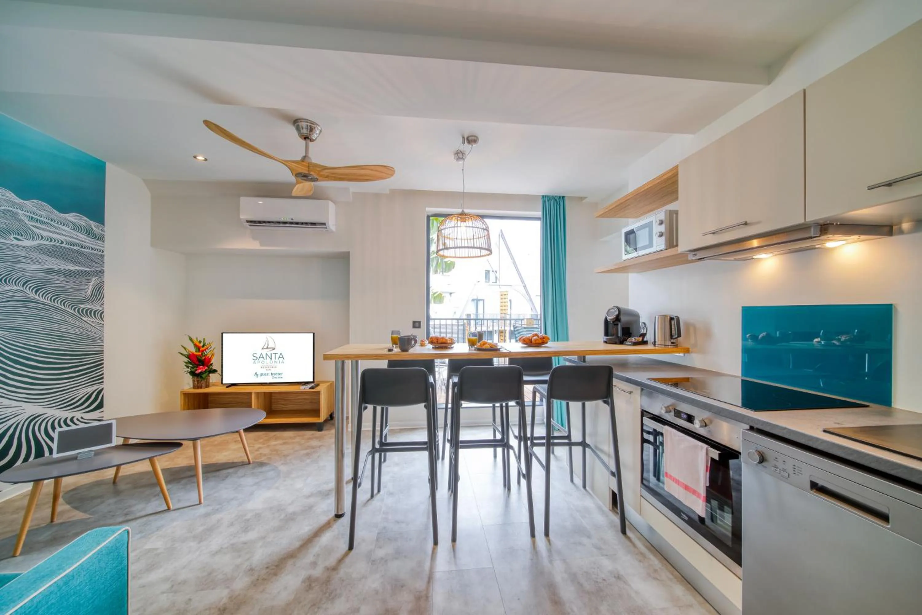 Kitchen or kitchenette in Résidence Santa Apolonia