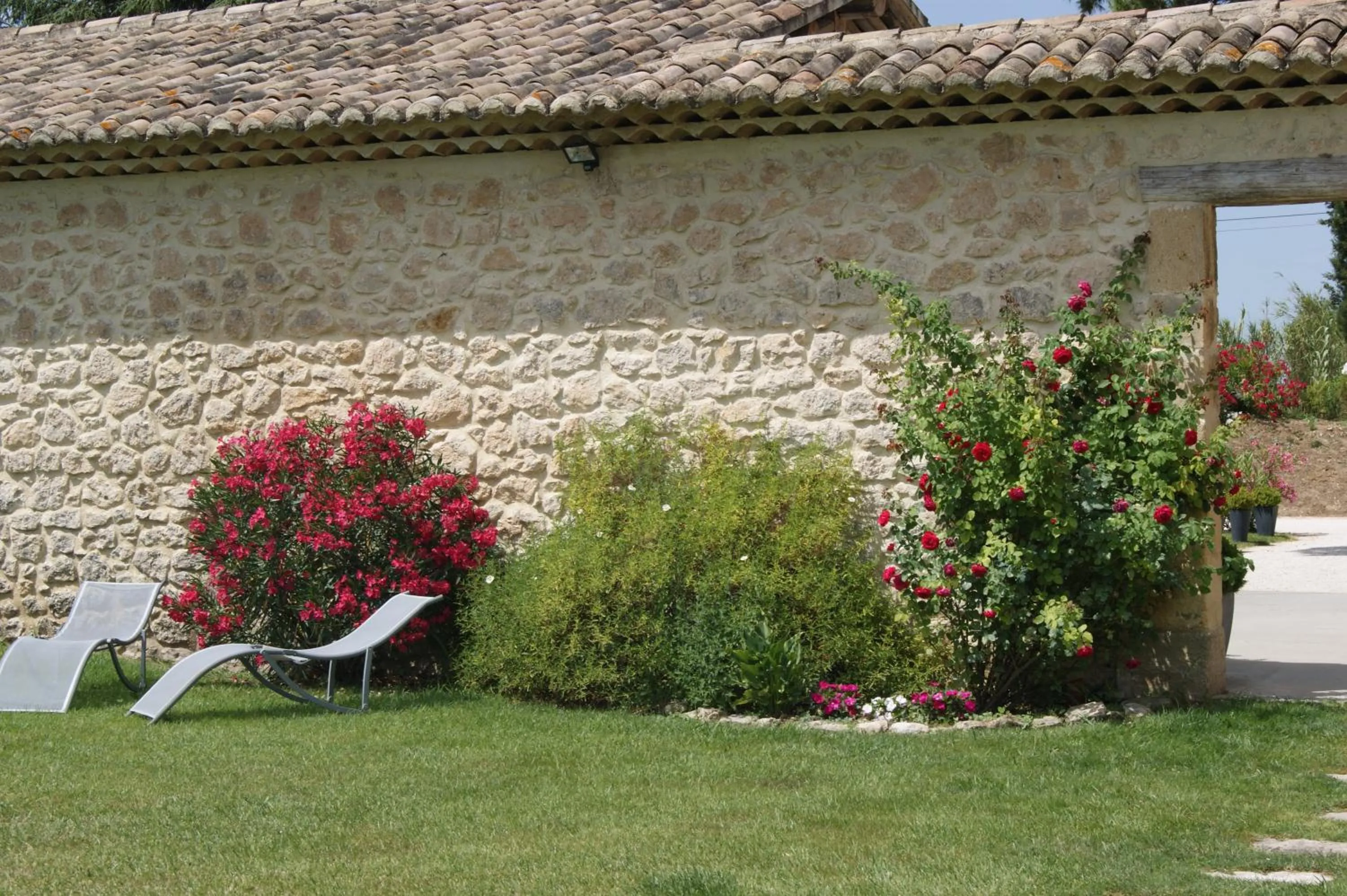 Garden in B&B dans Mas en pierres