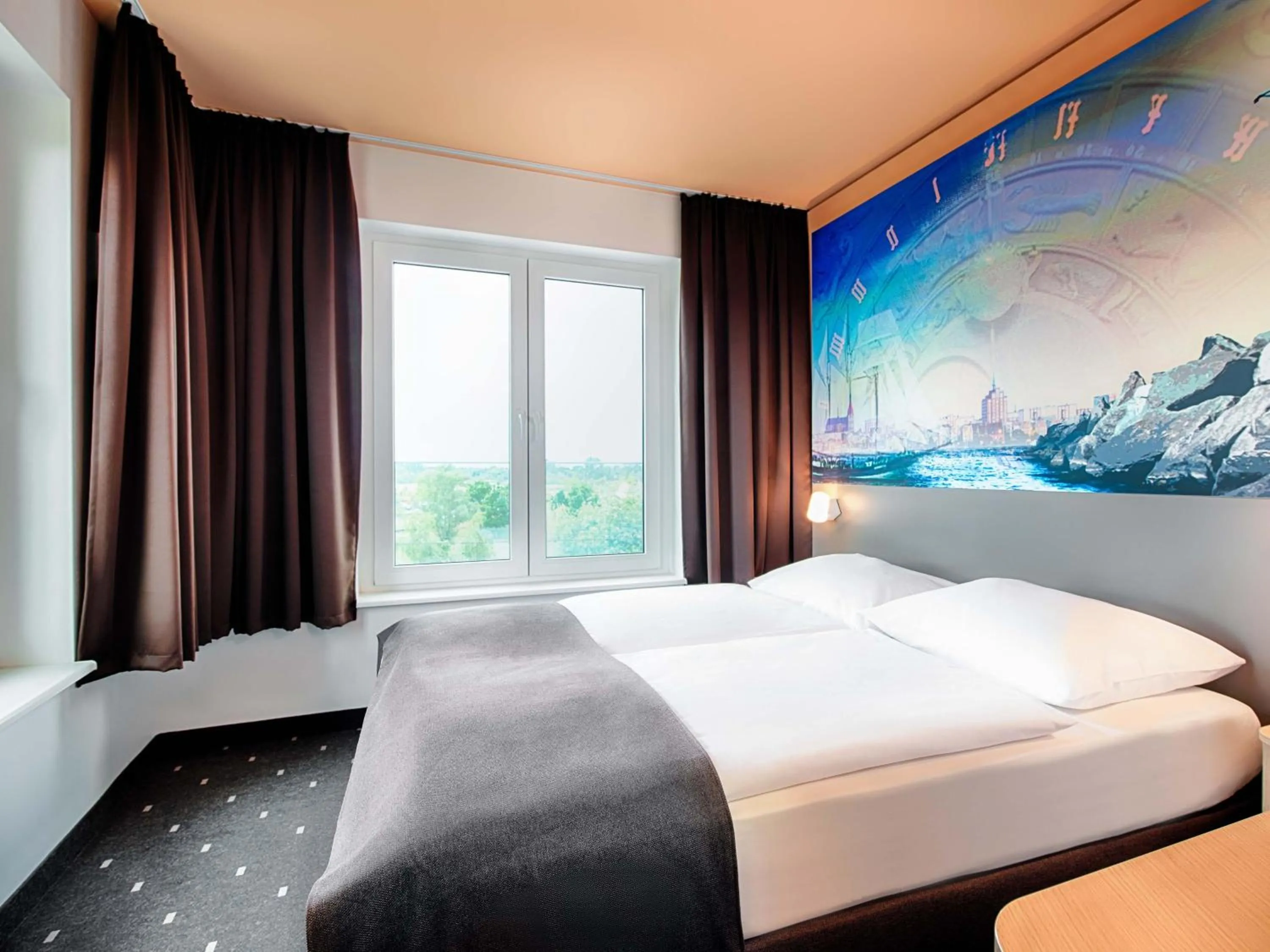 Photo of the whole room, Bed in B&B Hotel Rostock-Hafen